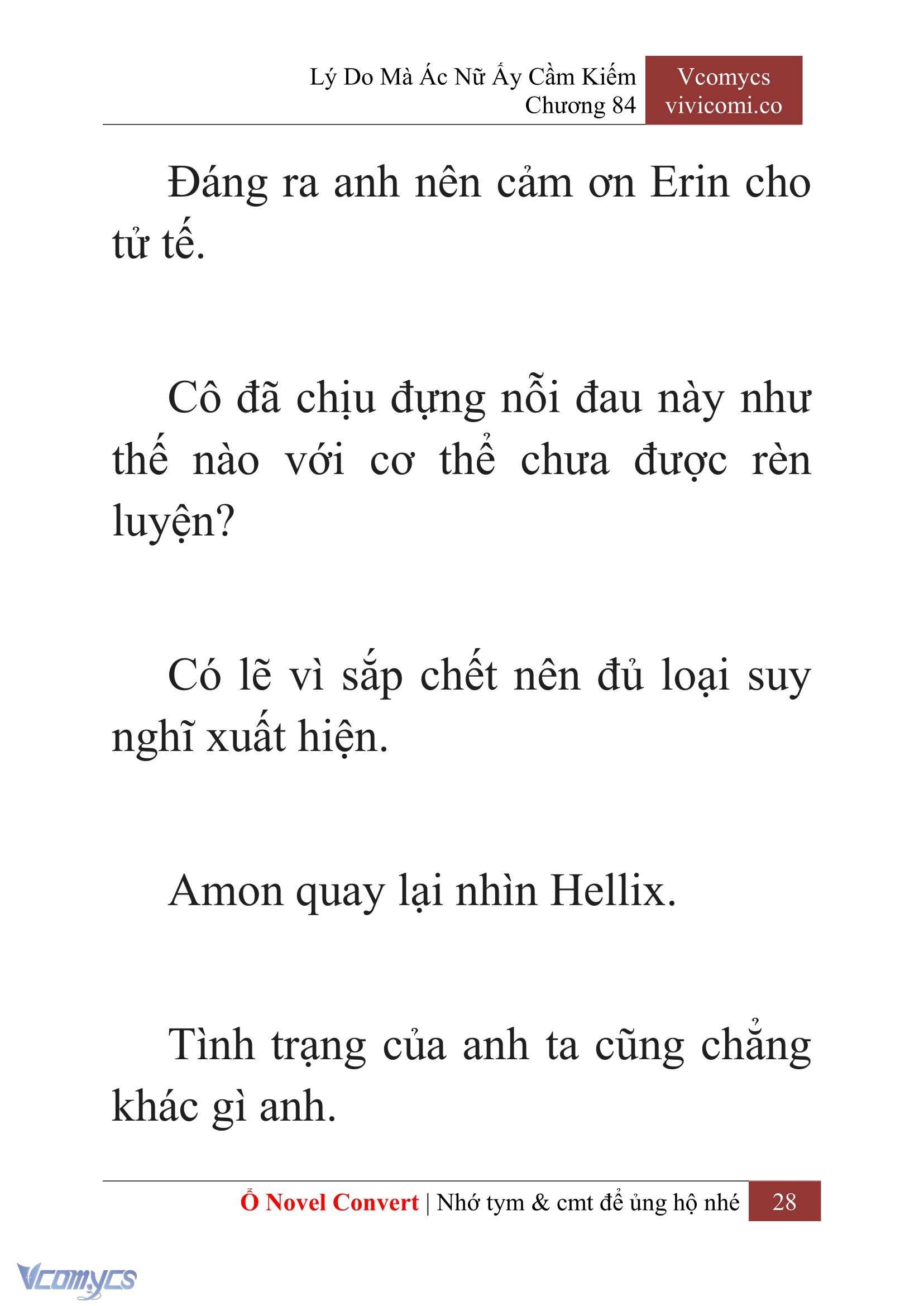[Novel] Lý Do Mà Ác Nữ Ấy Cầm Kiếm Chap 84 - Next Chap 85