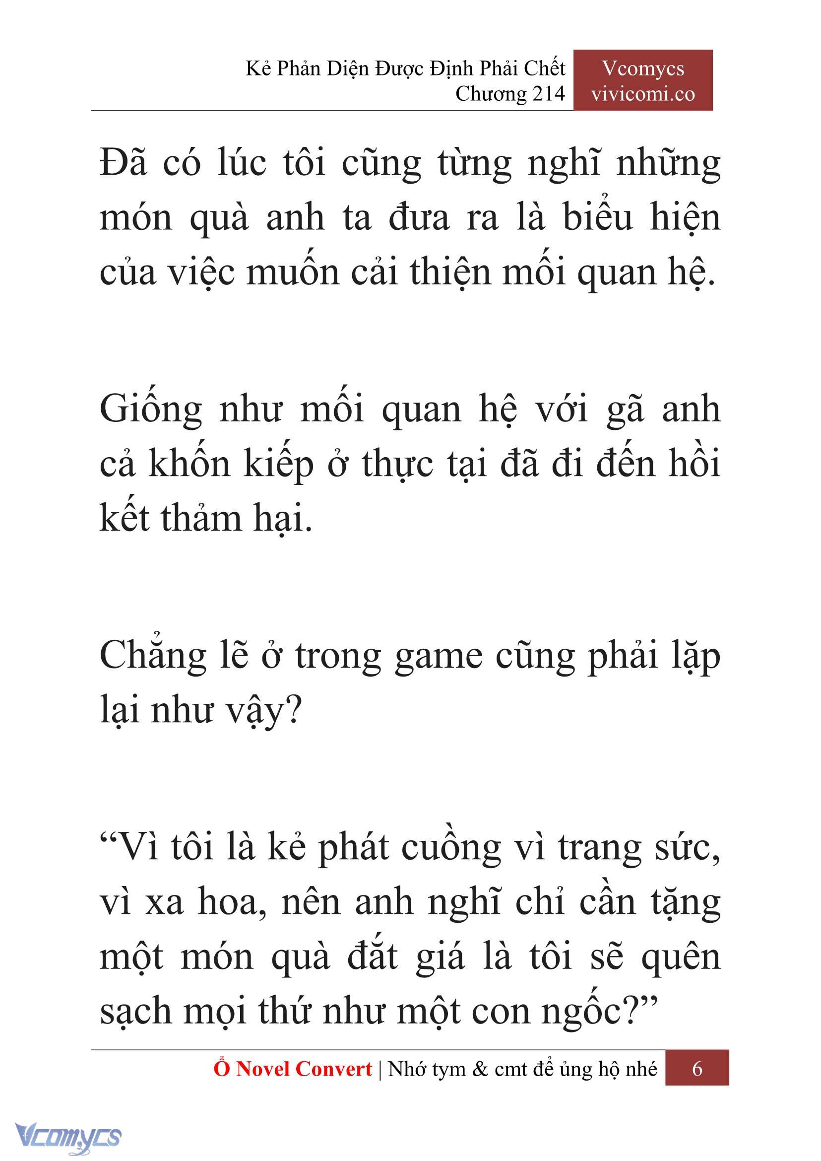 [Novel] Kẻ Phản Diện Được Định Phải Chết Chap 214 - Next Chap 215
