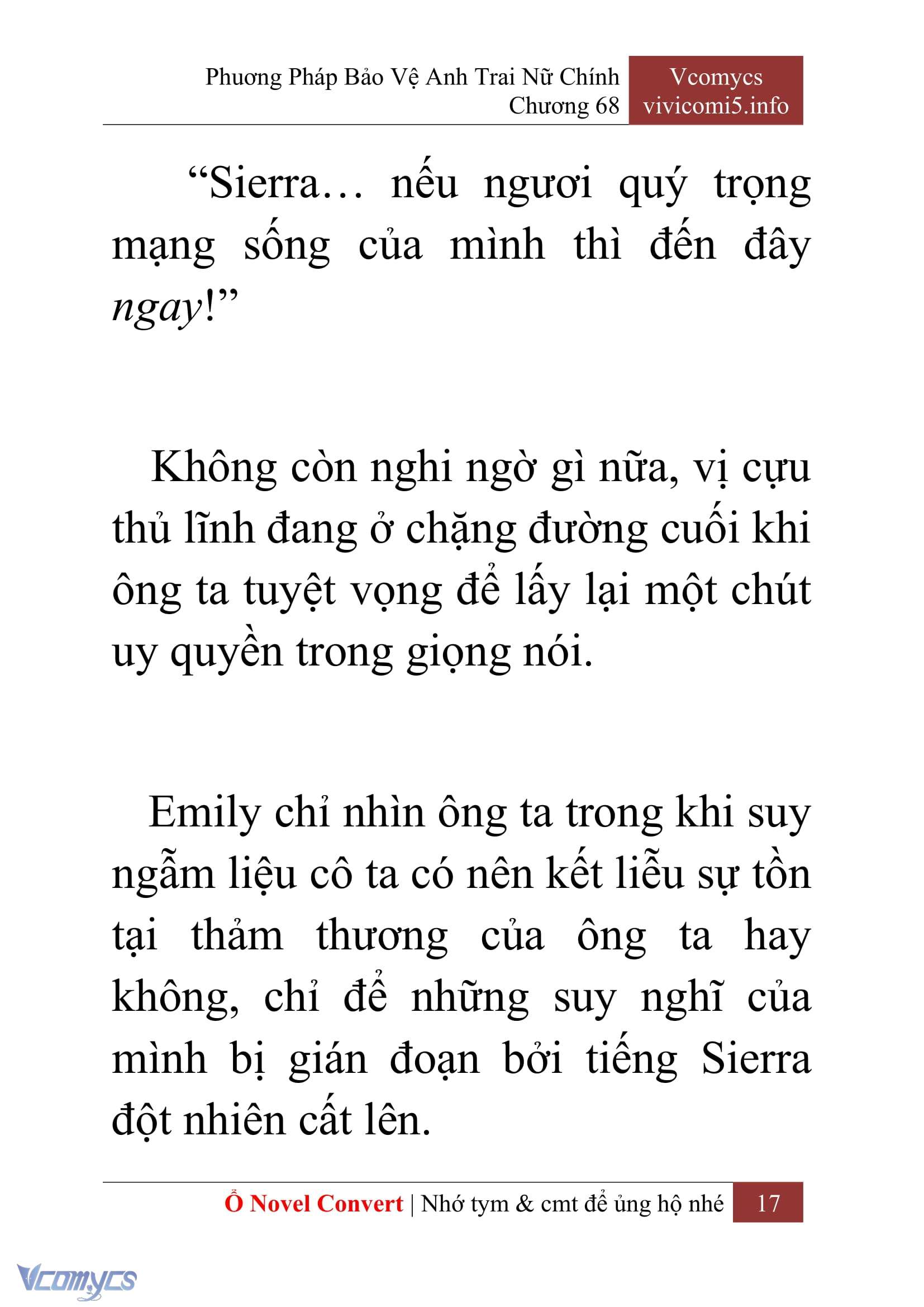 [Novel] Phương Pháp Bảo Vệ Anh Trai Nữ Chính Chap 68 - Trang 2