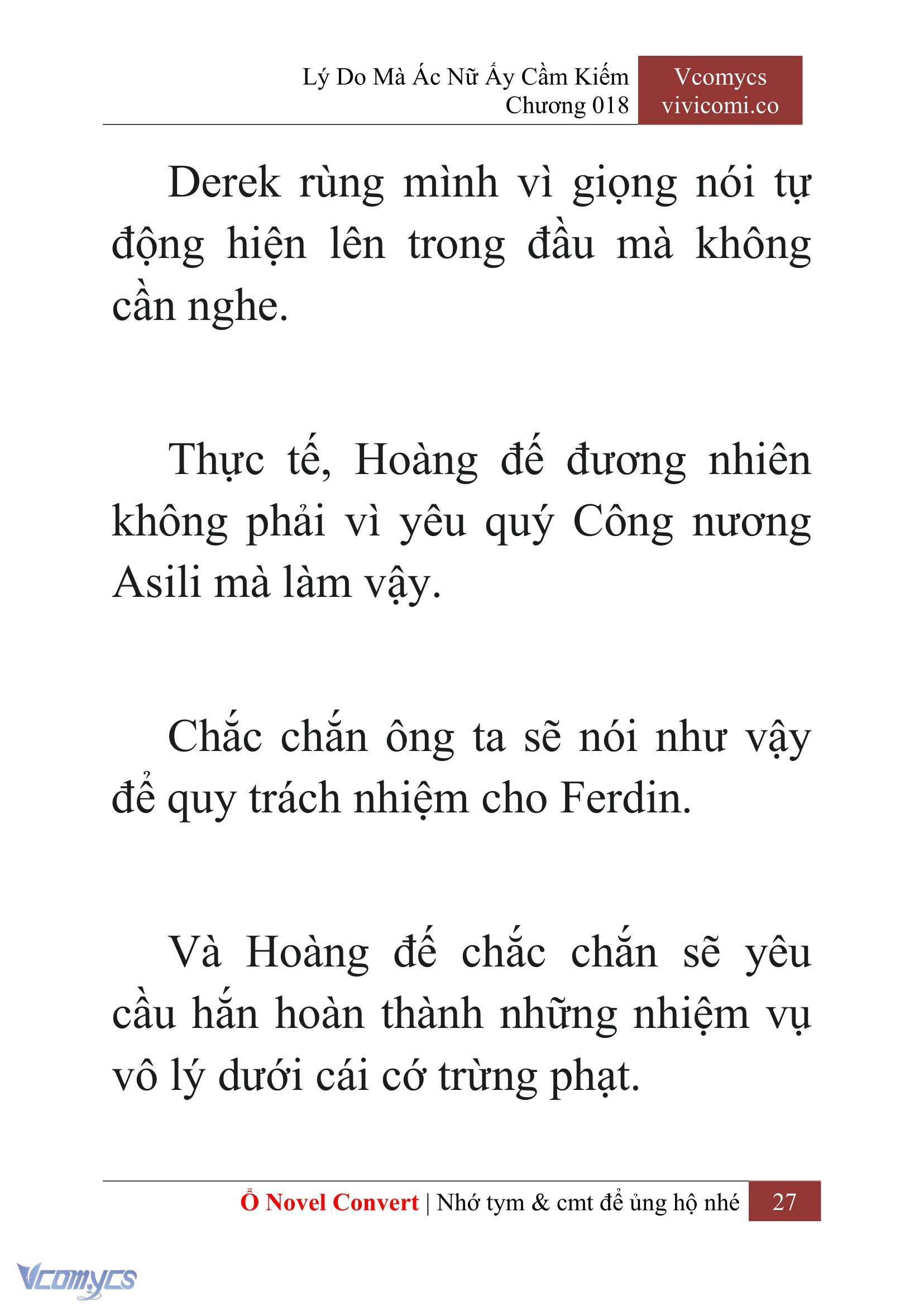 [Novel] Lý Do Mà Ác Nữ Ấy Cầm Kiếm Chap 18 - Trang 2