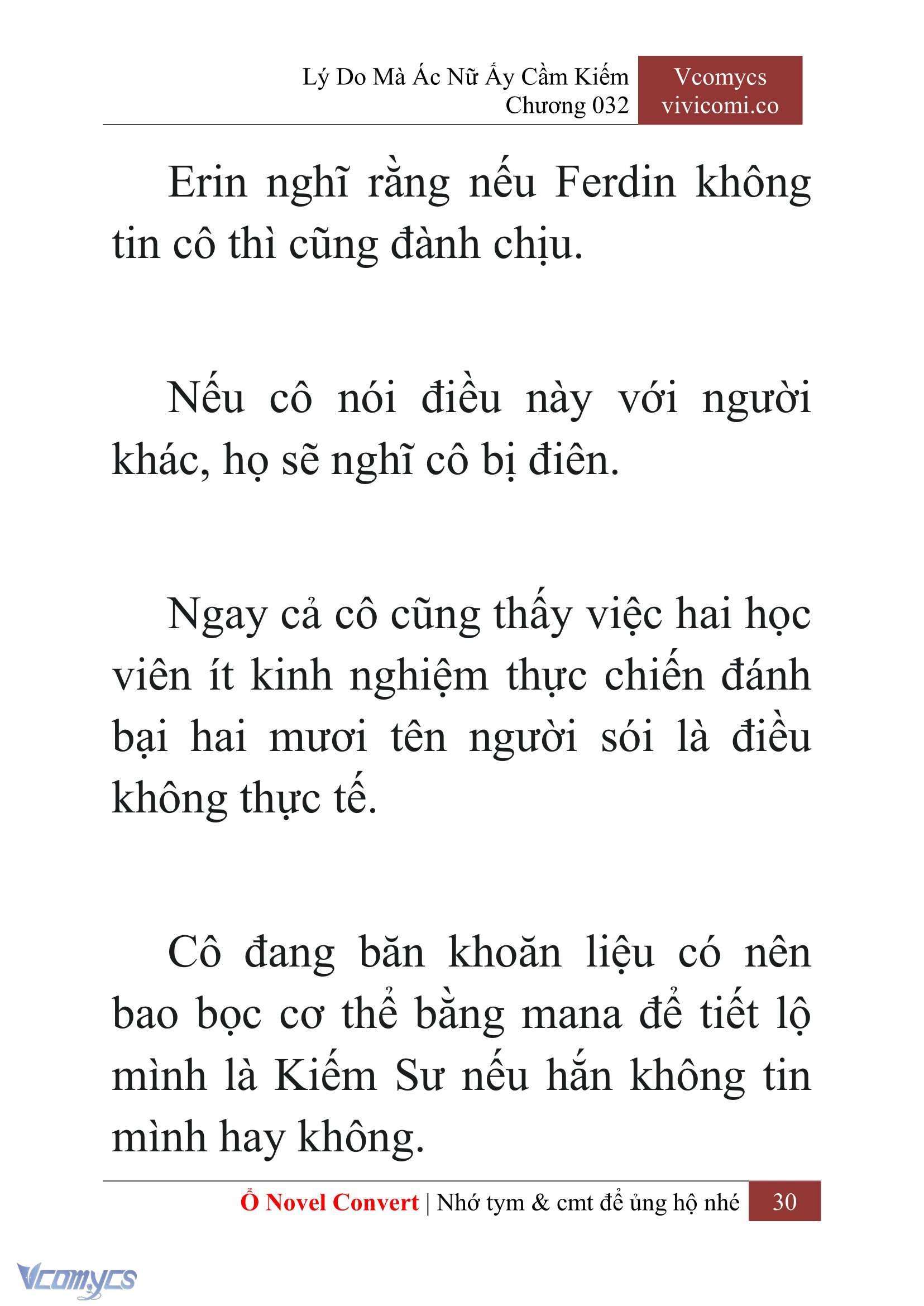 [Novel] Lý Do Mà Ác Nữ Ấy Cầm Kiếm Chap 32 - Trang 2