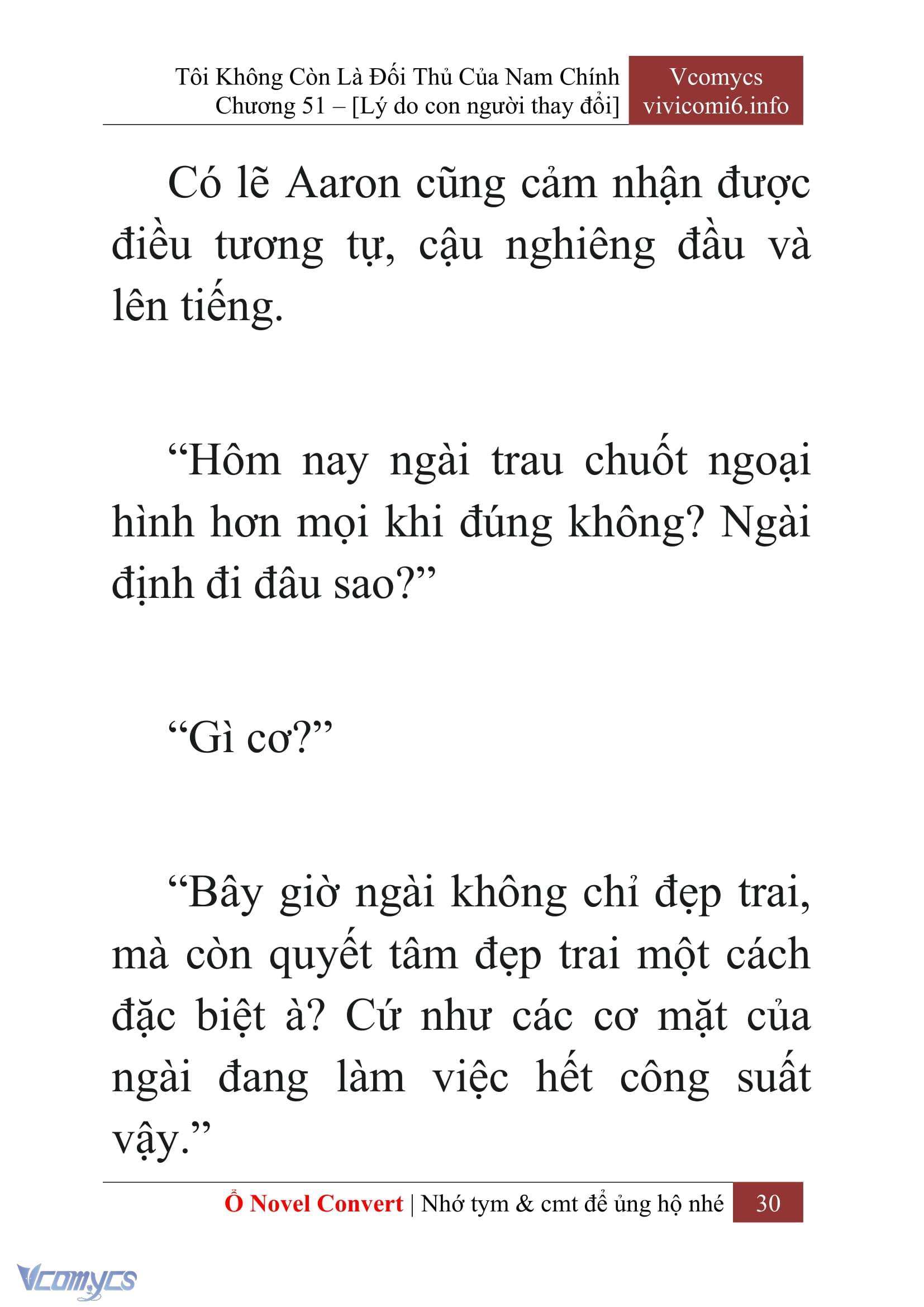 [Novel] Tôi Không Còn Là Đối Thủ Của Nam Chính Chap 51 - Trang 2