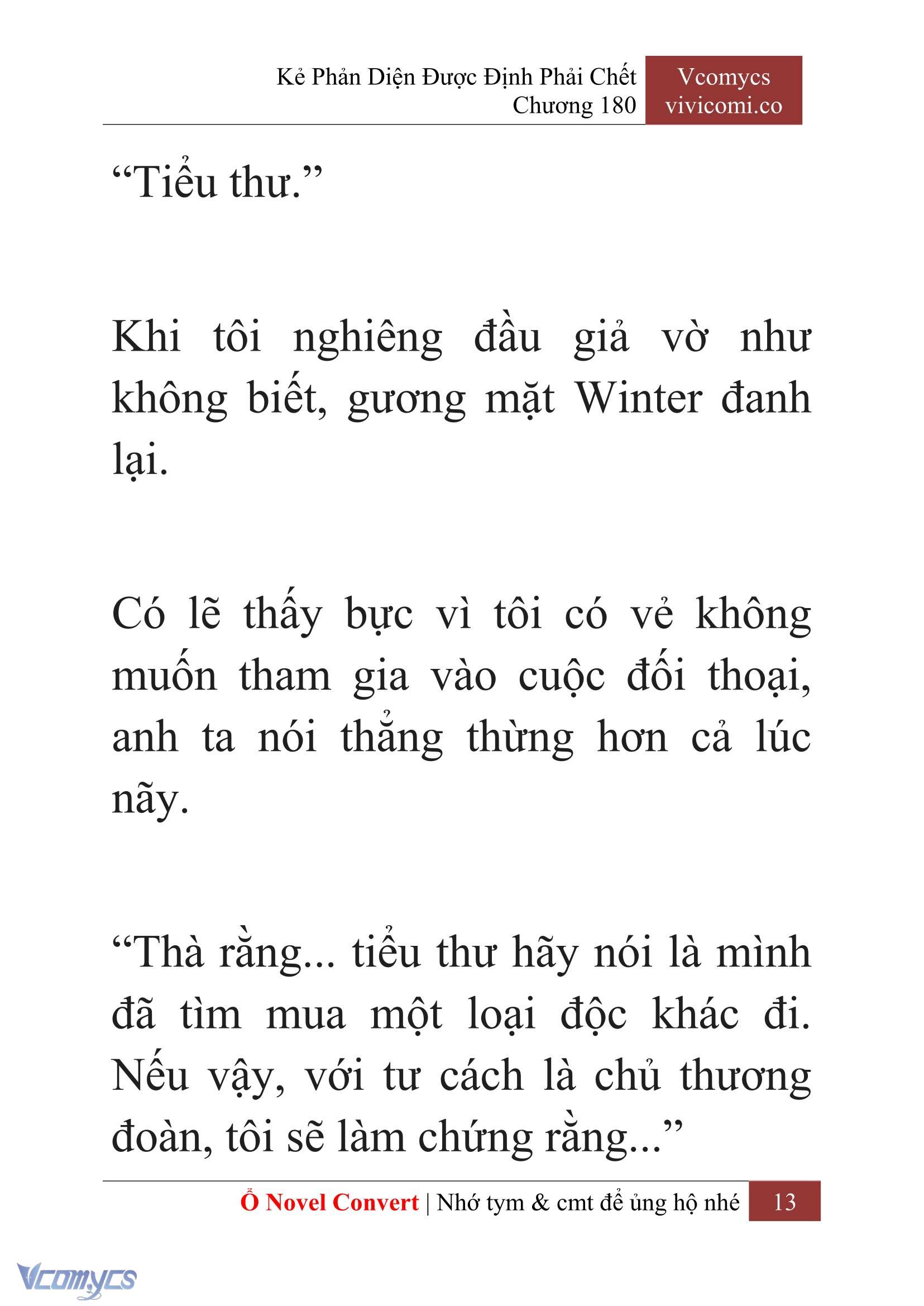 [Novel] Kẻ Phản Diện Được Định Phải Chết Chap 180 - Trang 2