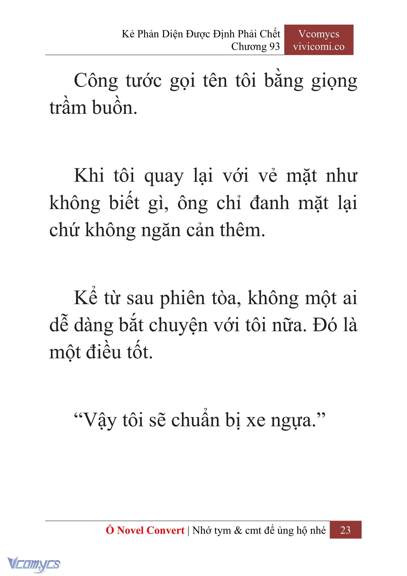 [Novel] Kẻ Phản Diện Được Định Phải Chết Chap 93 - Next Chap 94