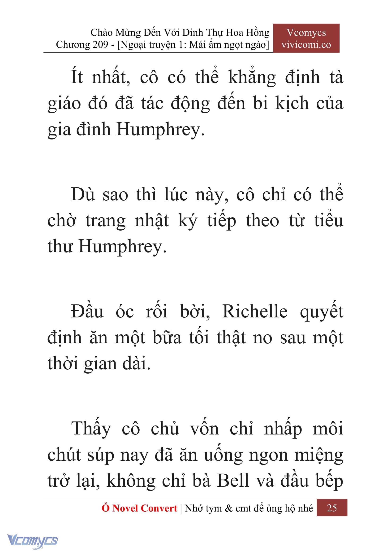 [Novel] Chào Mừng Đến Với Dinh Thự Hoa Hồng Chap 209 - Trang 2
