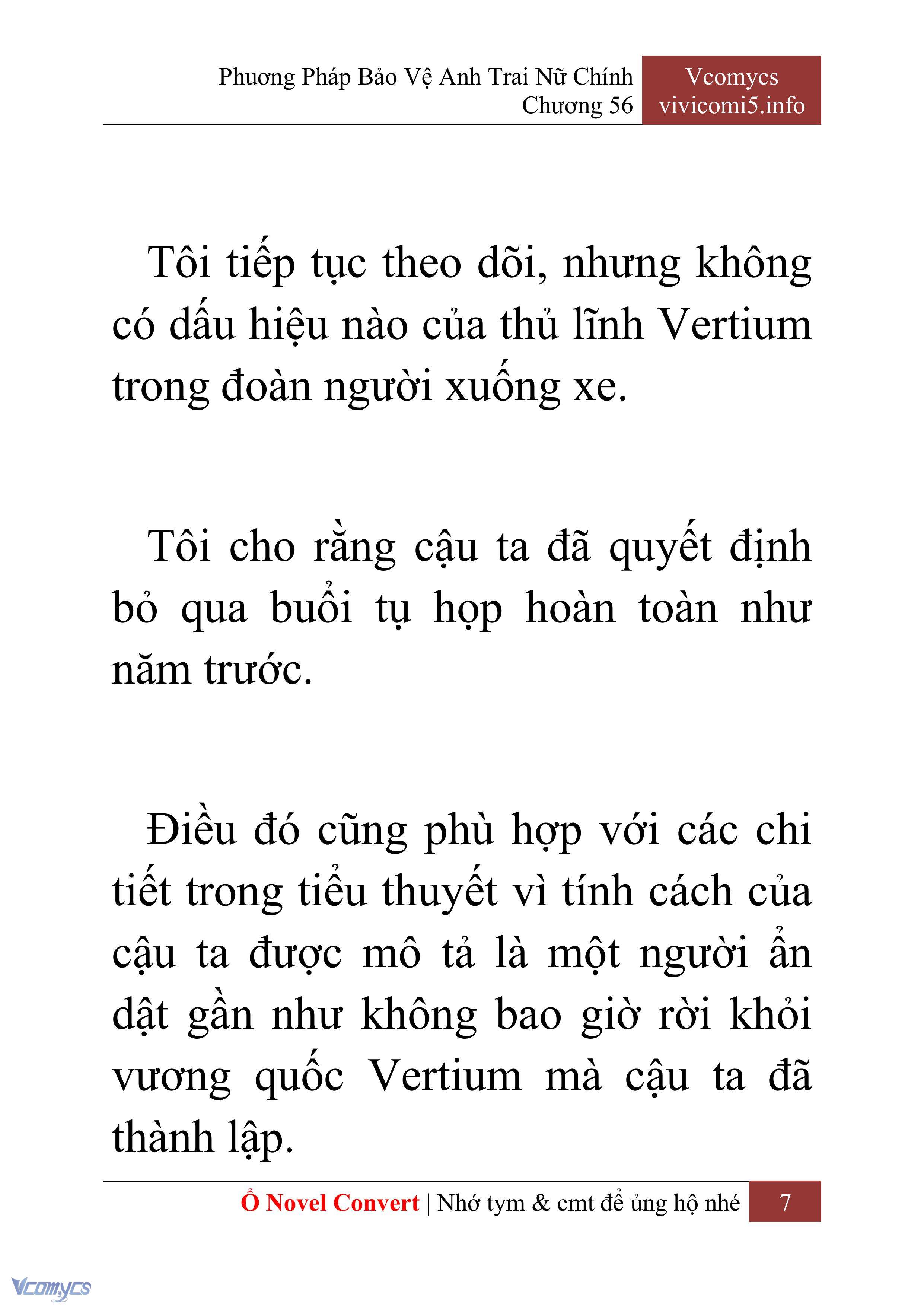 [Novel] Phương Pháp Bảo Vệ Anh Trai Nữ Chính Chap 56 - Trang 2