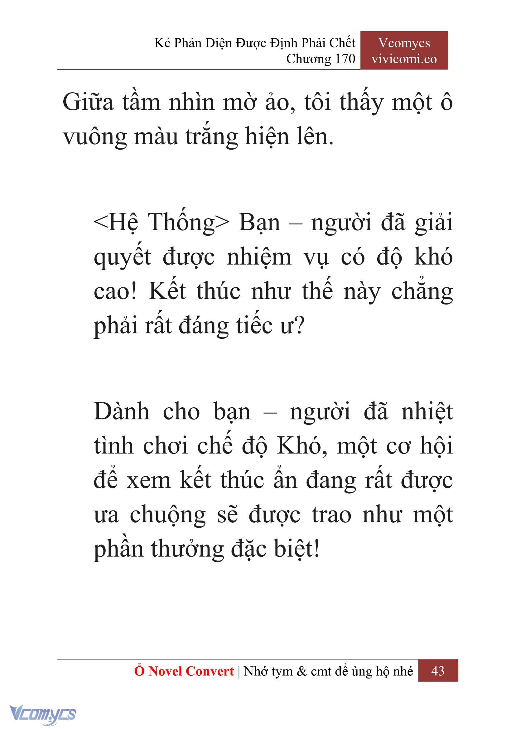 [Novel] Kẻ Phản Diện Được Định Phải Chết Chap 170 - Trang 2