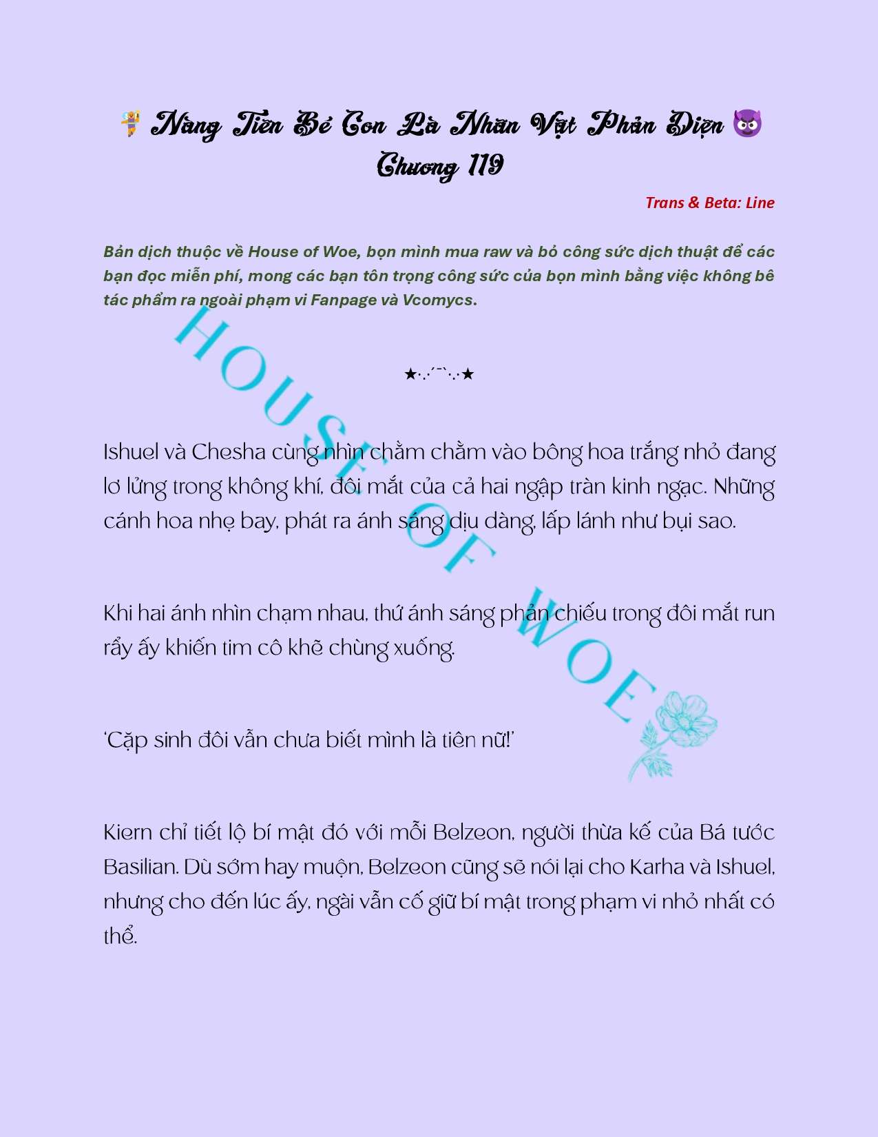 [NOVEL] NÀNG TIÊN BÉ CON LÀ NHÂN VẬT PHẢN DIỆN Chap 119 - Trang 2