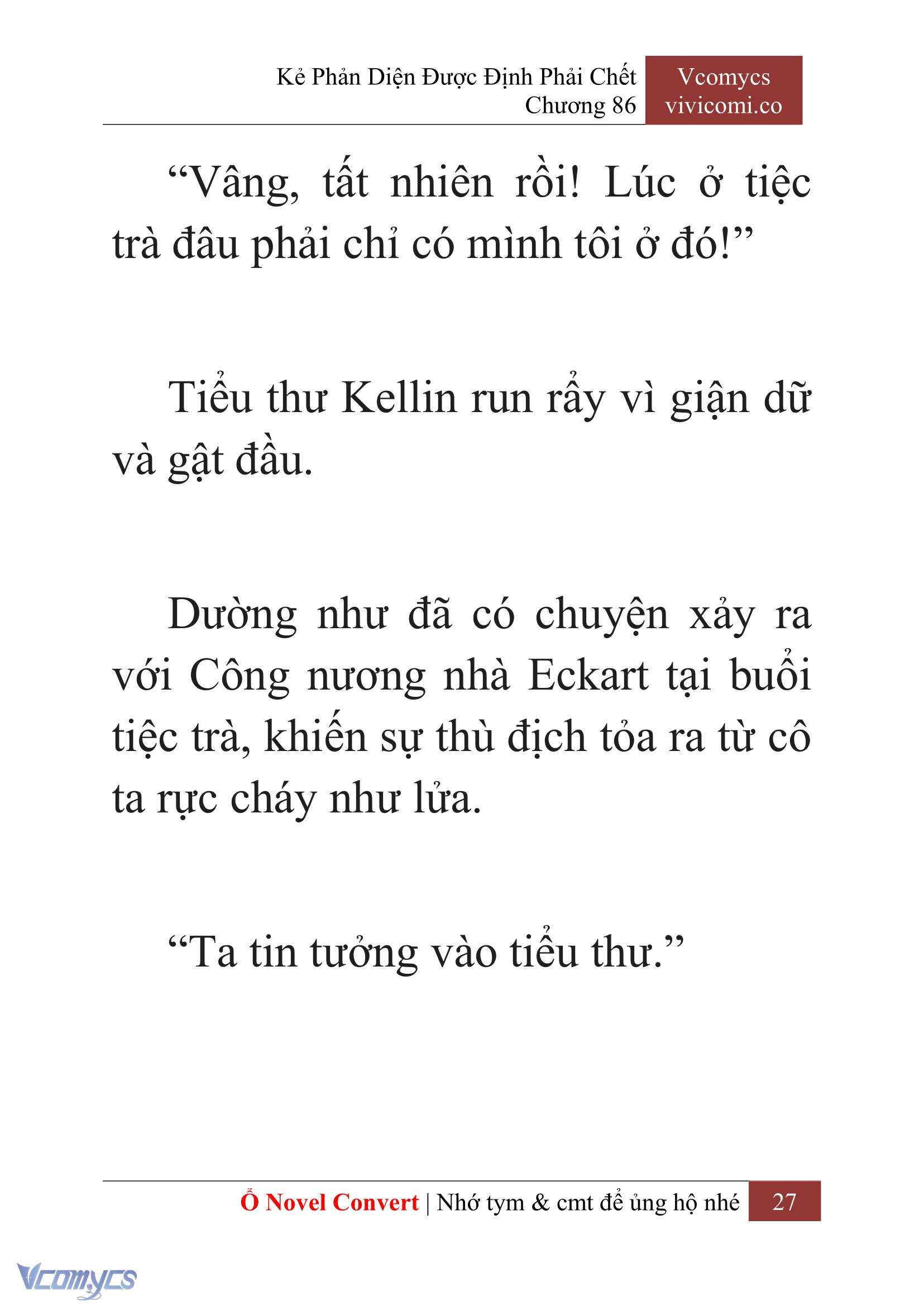 [Novel] Kẻ Phản Diện Được Định Phải Chết Chap 86 - Next Chap 87