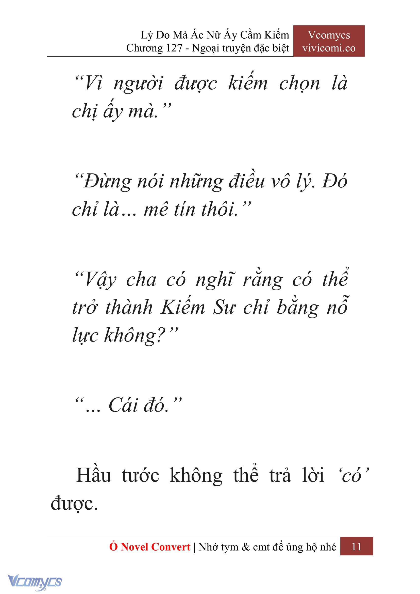 [Novel] Lý Do Mà Ác Nữ Ấy Cầm Kiếm Chap 127 - Trang 2