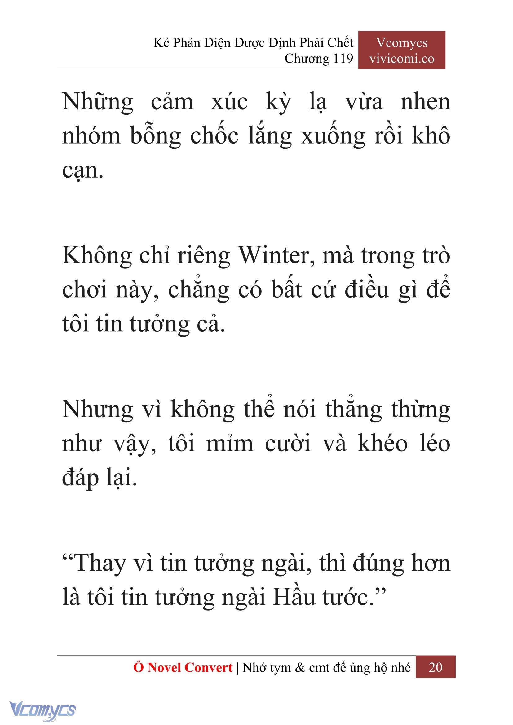 [Novel] Kẻ Phản Diện Được Định Phải Chết Chap 119 - Next Chap 120