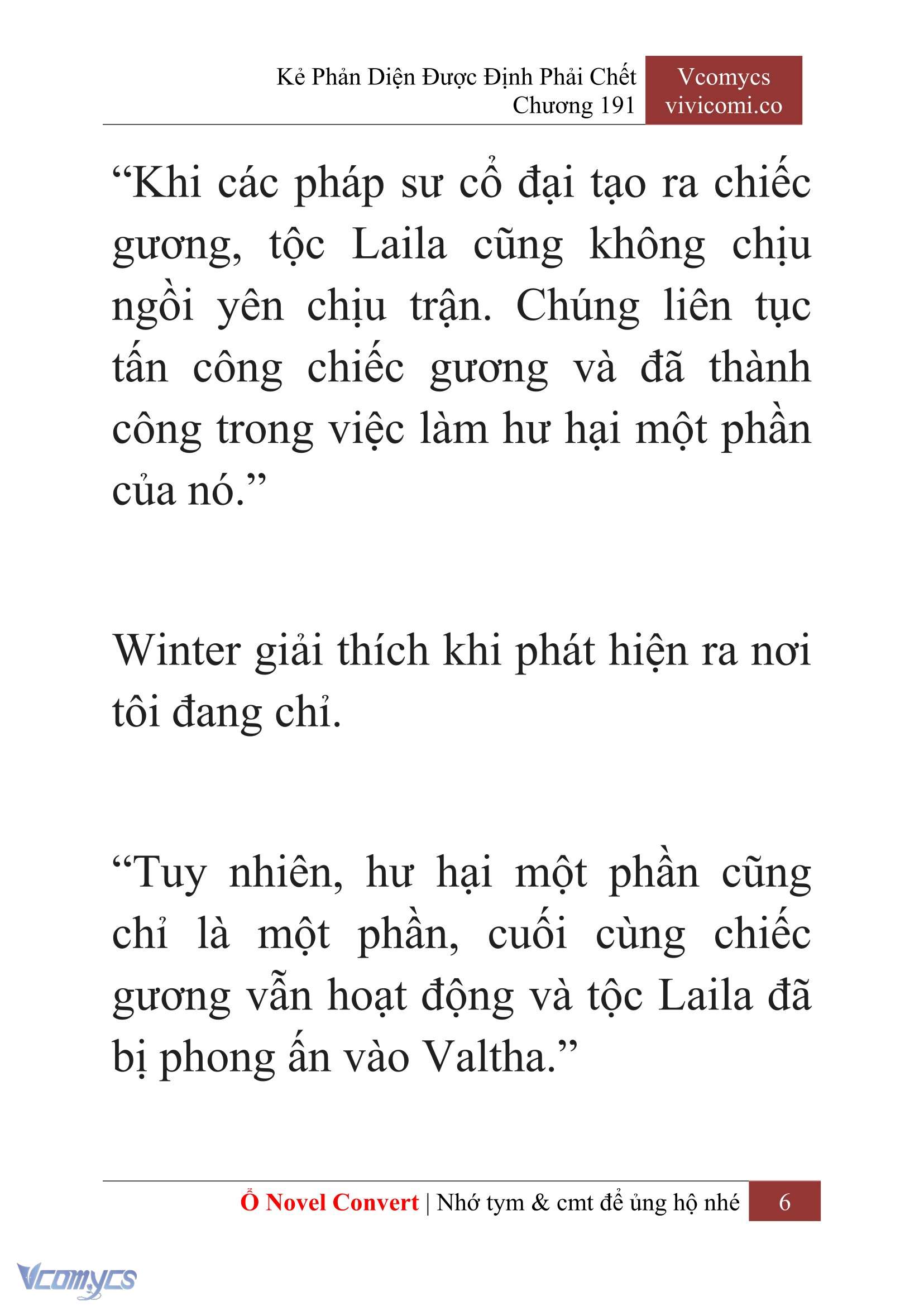 [Novel] Kẻ Phản Diện Được Định Phải Chết Chap 191 - Trang 2