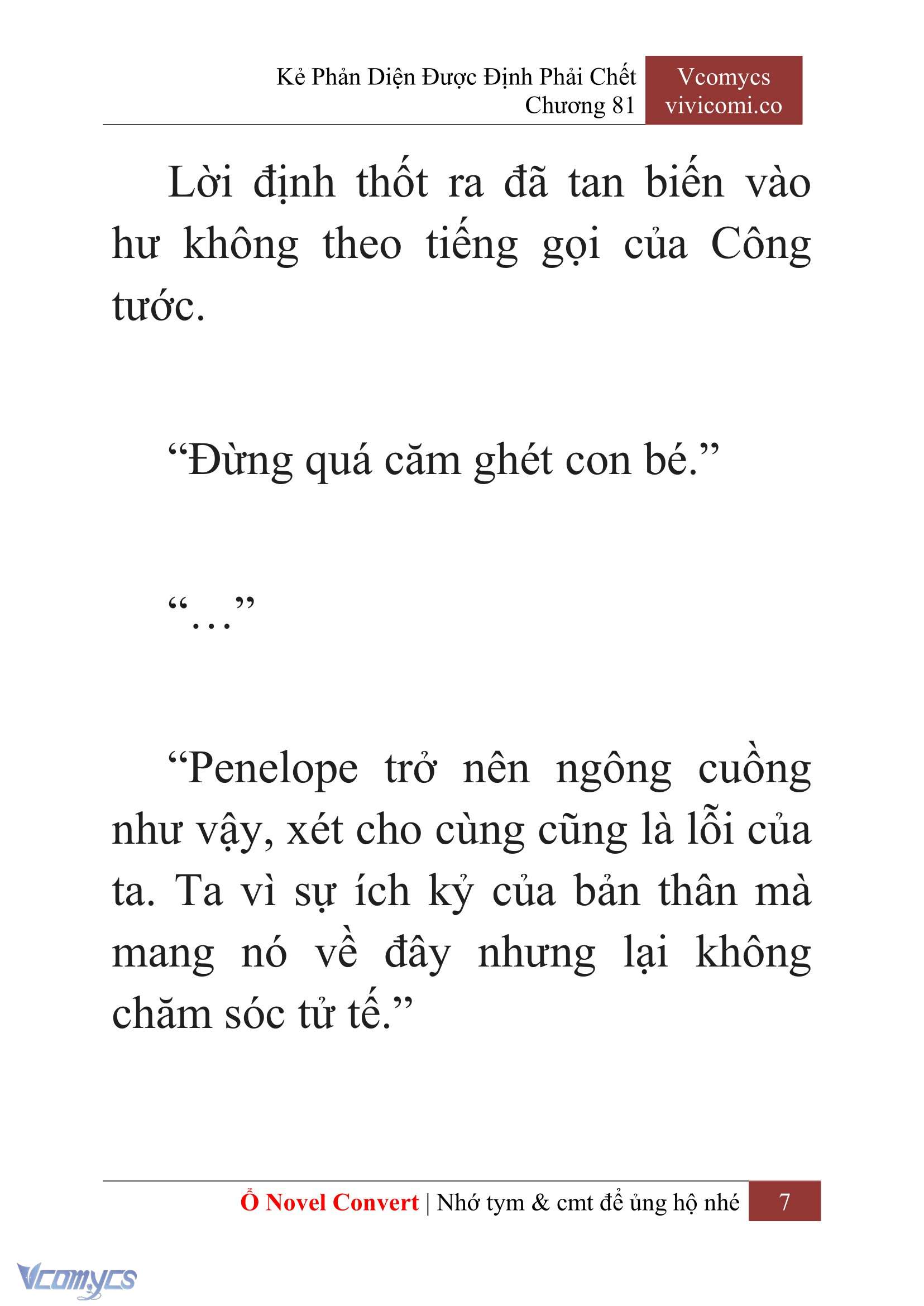 [Novel] Kẻ Phản Diện Được Định Phải Chết Chap 81 - Trang 2