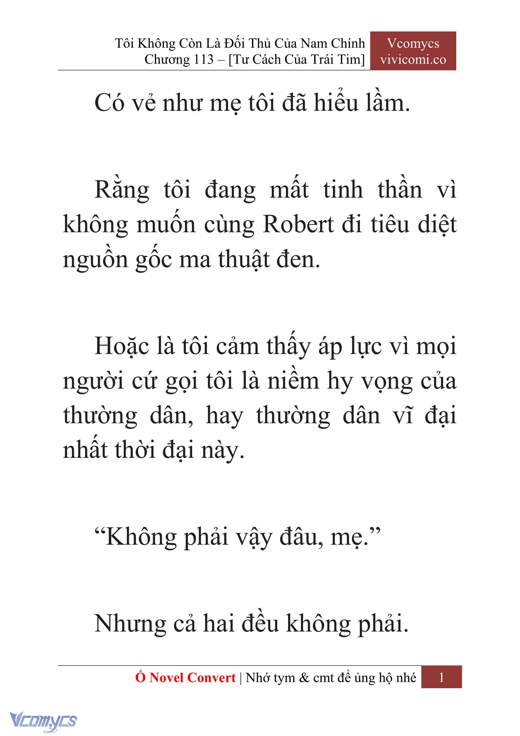 [Novel] Tôi Không Còn Là Đối Thủ Của Nam Chính Chap 113 - Trang 2