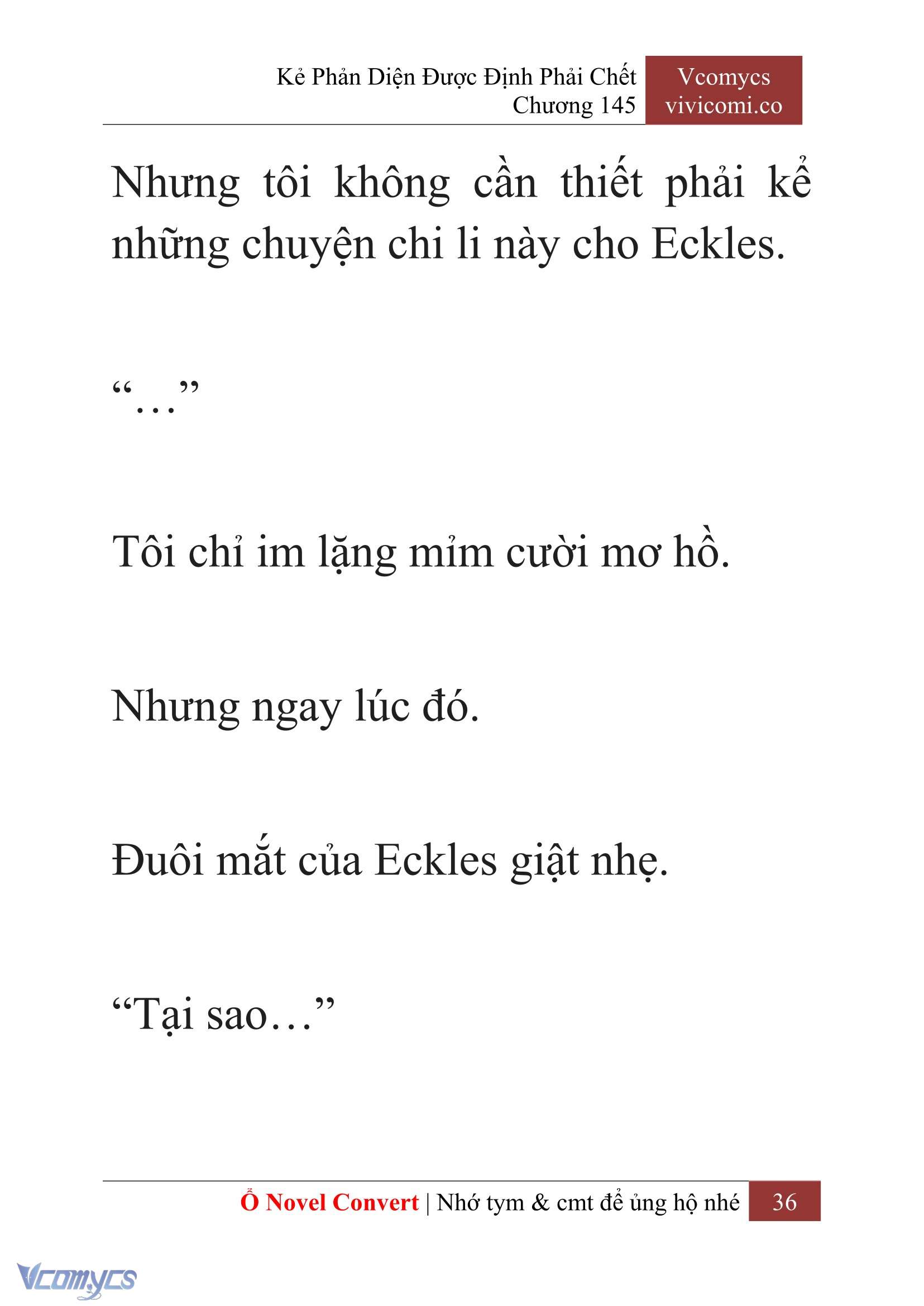 [Novel] Kẻ Phản Diện Được Định Phải Chết Chap 145 - Trang 2