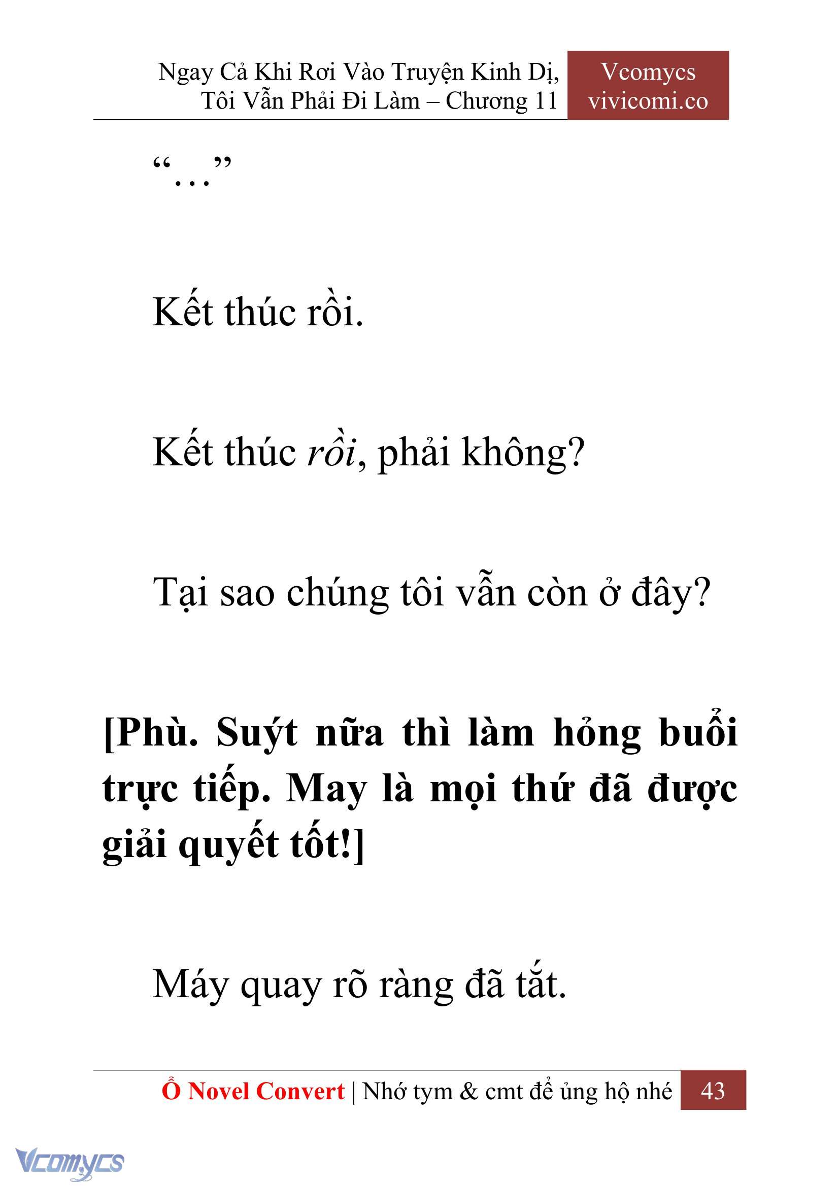 [Novel] Ngay Cả Khi Rơi Vào Truyện Kinh Dị, Tôi Vẫn Phải Đi Làm Chap 11 - Trang 2