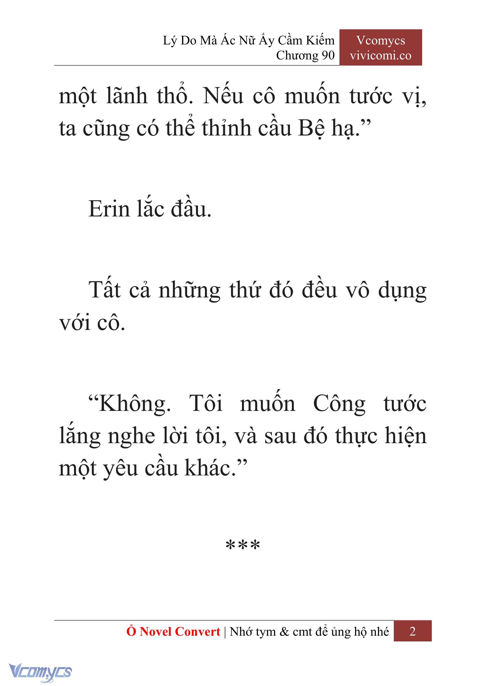 [Novel] Lý Do Mà Ác Nữ Ấy Cầm Kiếm Chap 90 - Next Chap 91