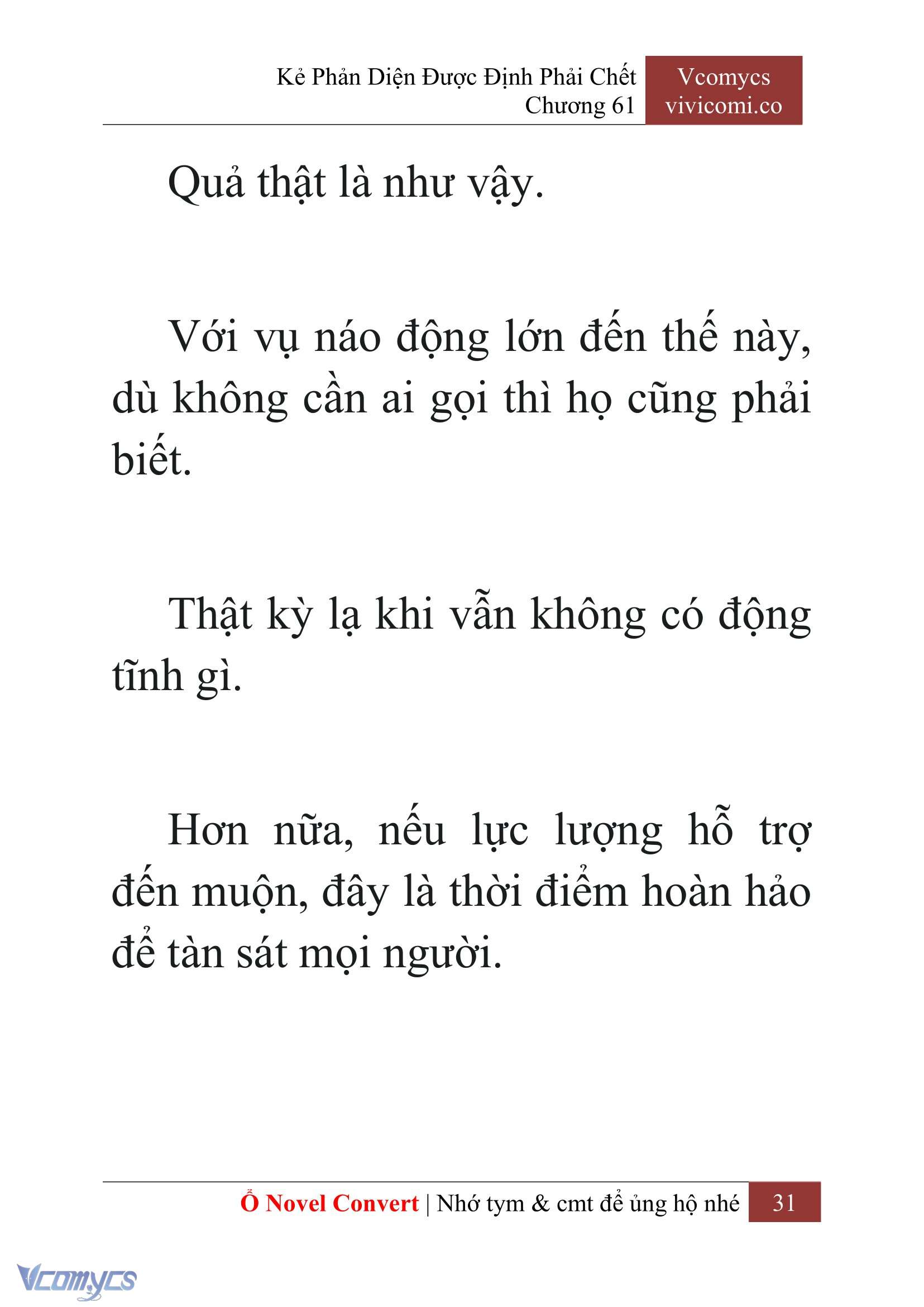 [Novel] Kẻ Phản Diện Được Định Phải Chết Chap 61 - Next Chap 62