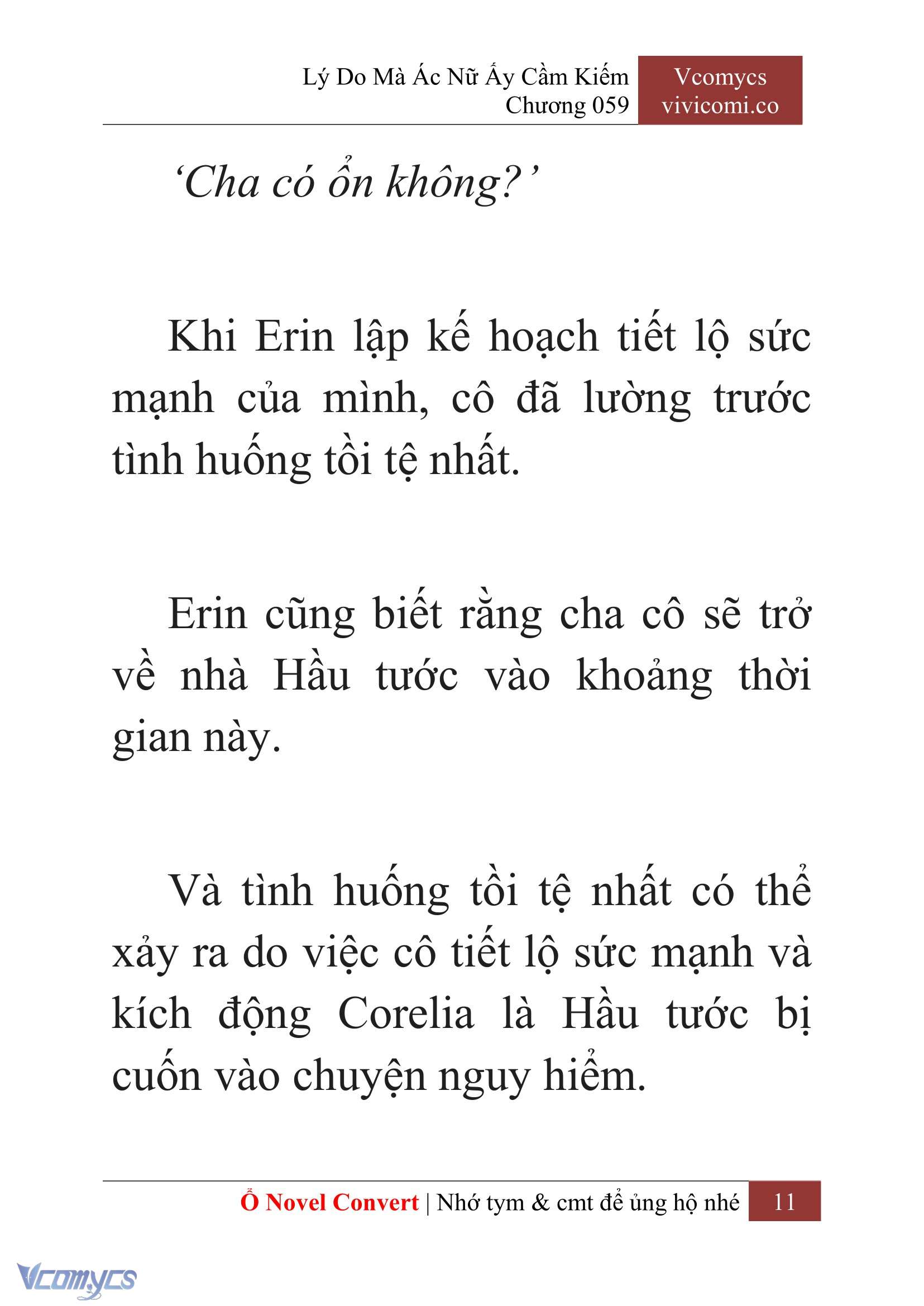 [Novel] Lý Do Mà Ác Nữ Ấy Cầm Kiếm Chap 59 - Trang 2