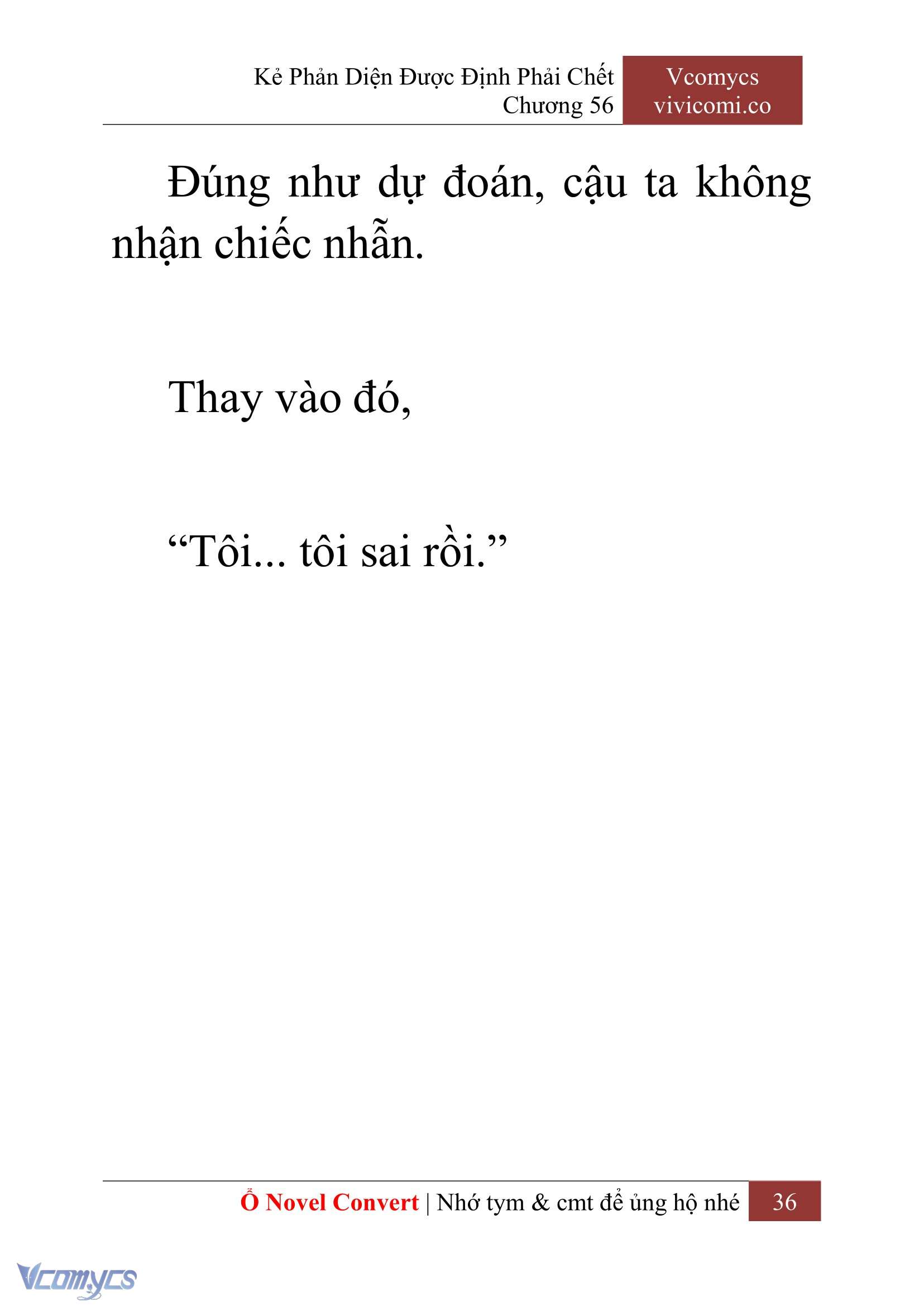 [Novel] Kẻ Phản Diện Được Định Phải Chết Chap 56 - Next Chap 57