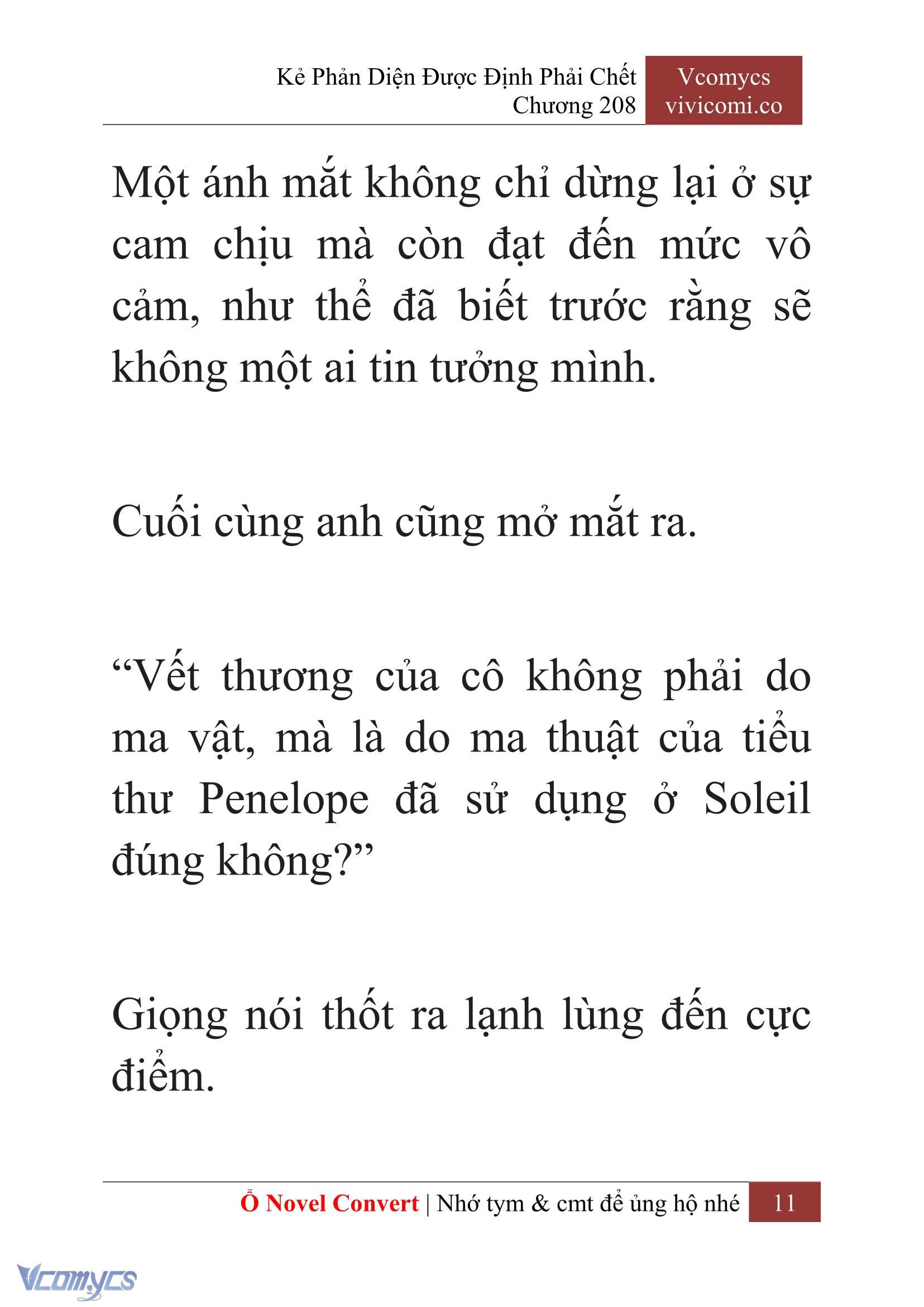 [Novel] Kẻ Phản Diện Được Định Phải Chết Chap 208 - Next Chap 209
