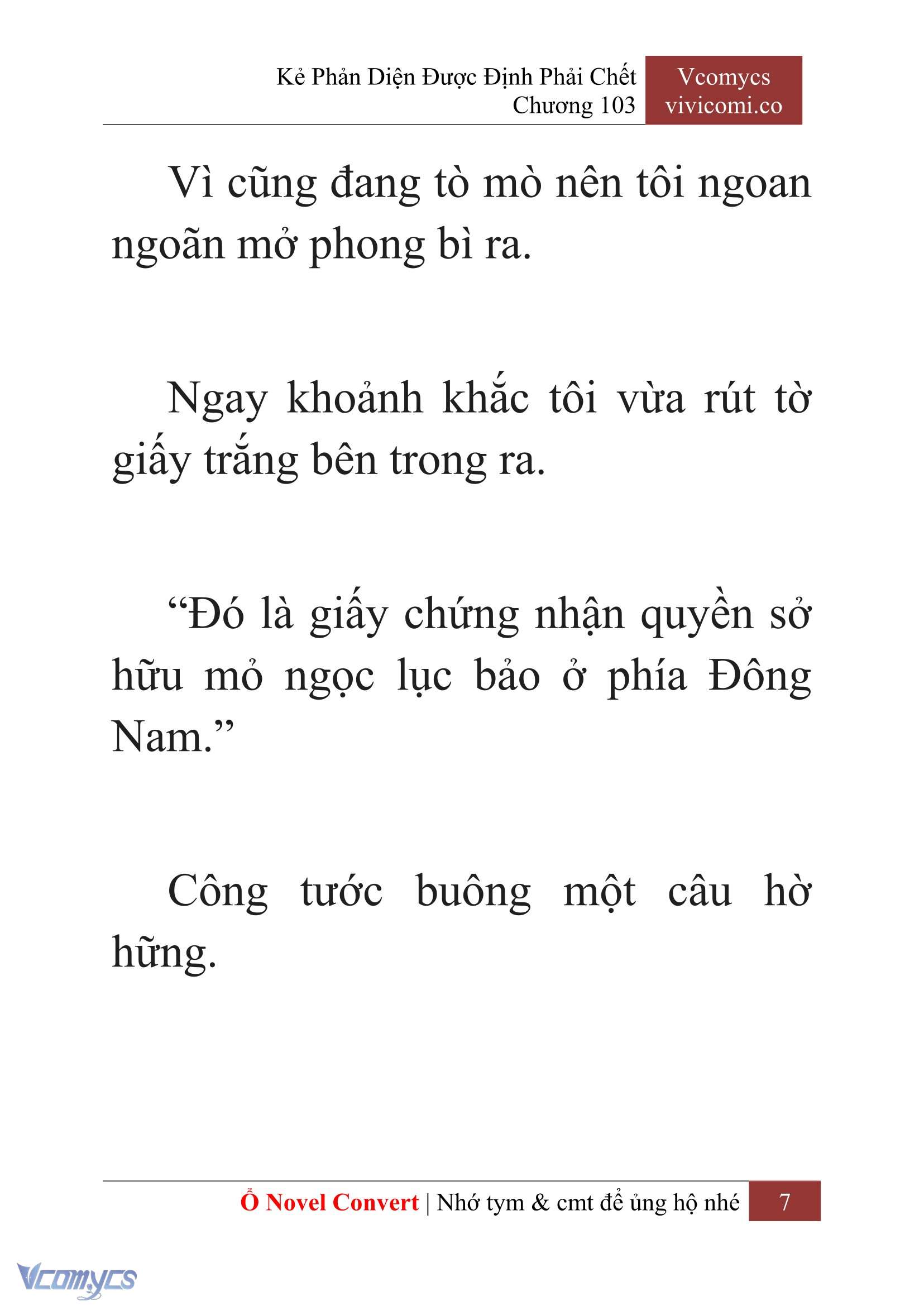 [Novel] Kẻ Phản Diện Được Định Phải Chết Chap 103 - Next Chap 104