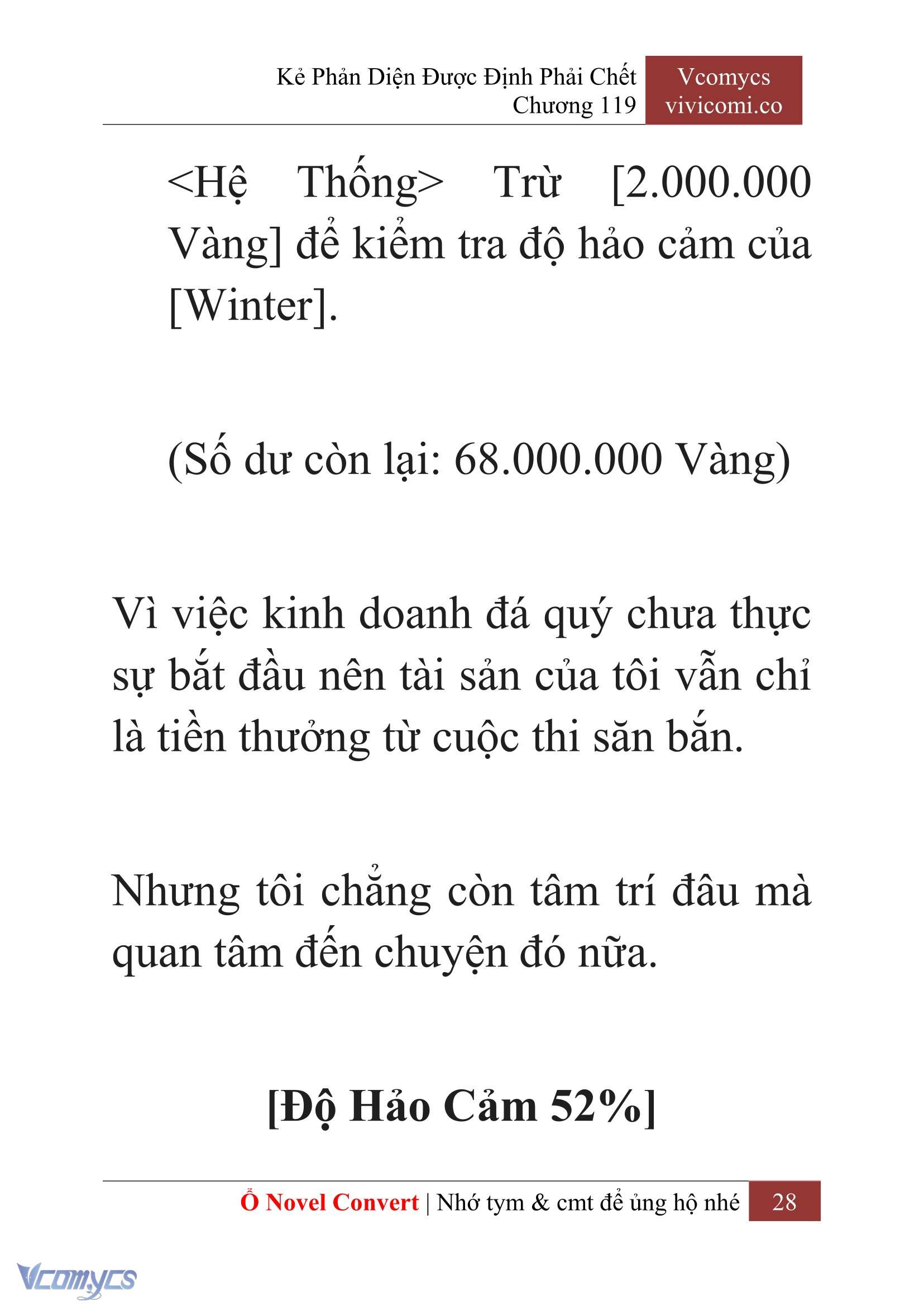 [Novel] Kẻ Phản Diện Được Định Phải Chết Chap 119 - Next Chap 120