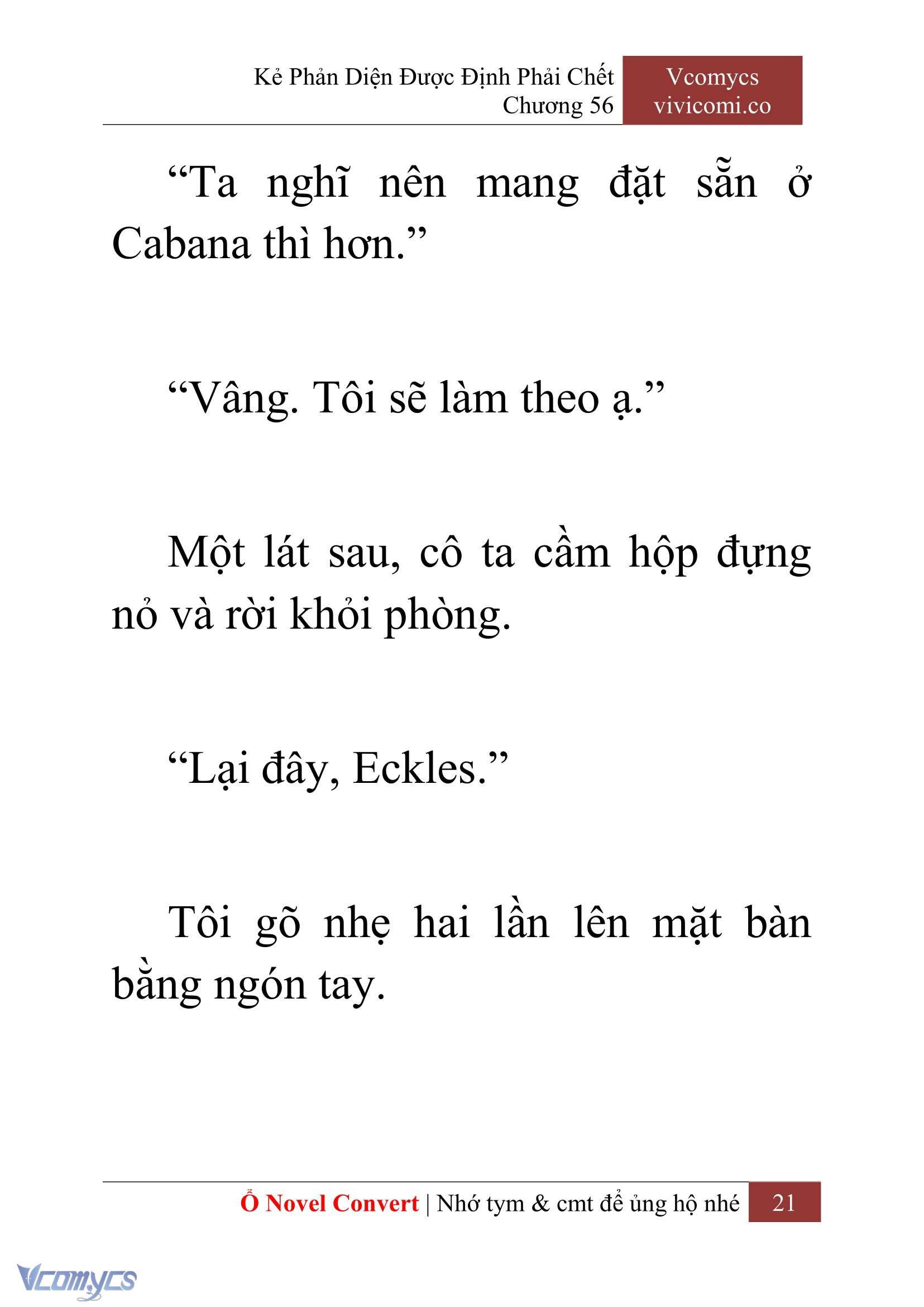 [Novel] Kẻ Phản Diện Được Định Phải Chết Chap 56 - Next Chap 57