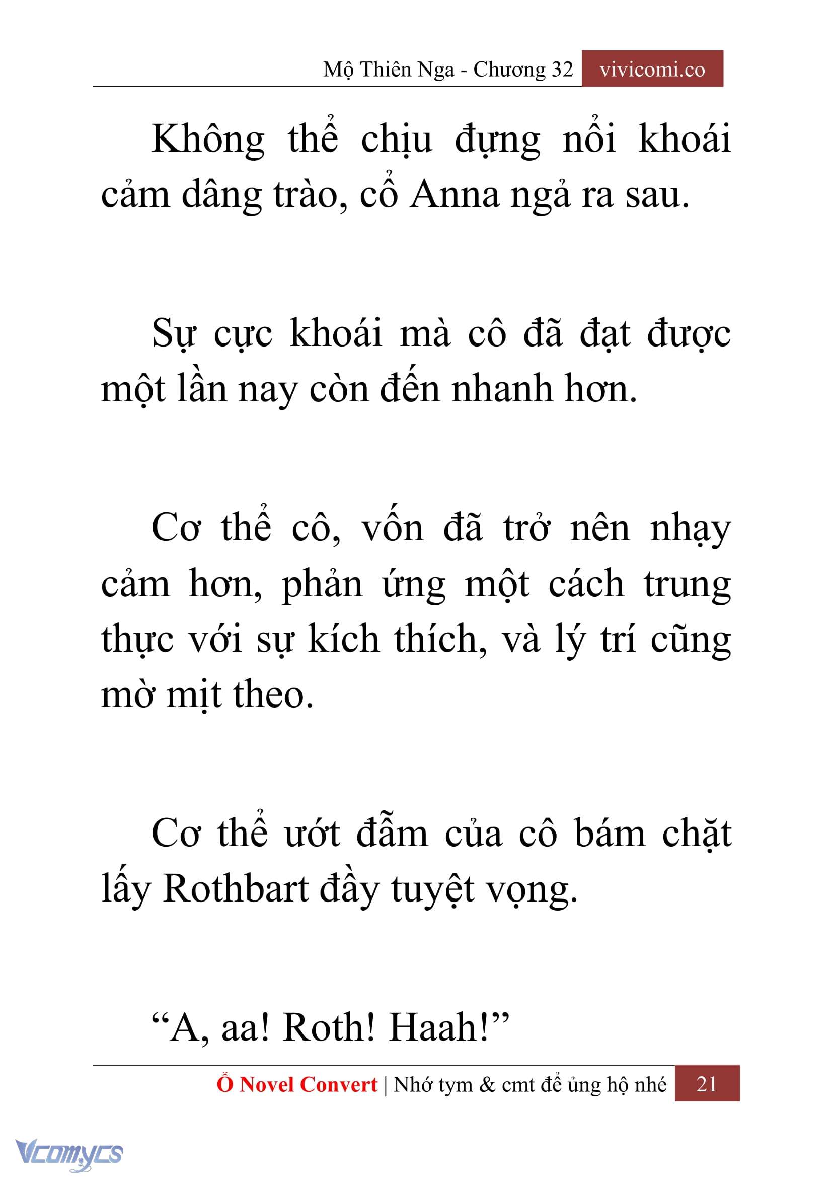 [Novel] Mộ Thiên Nga Chap 32 - Next Chap 33