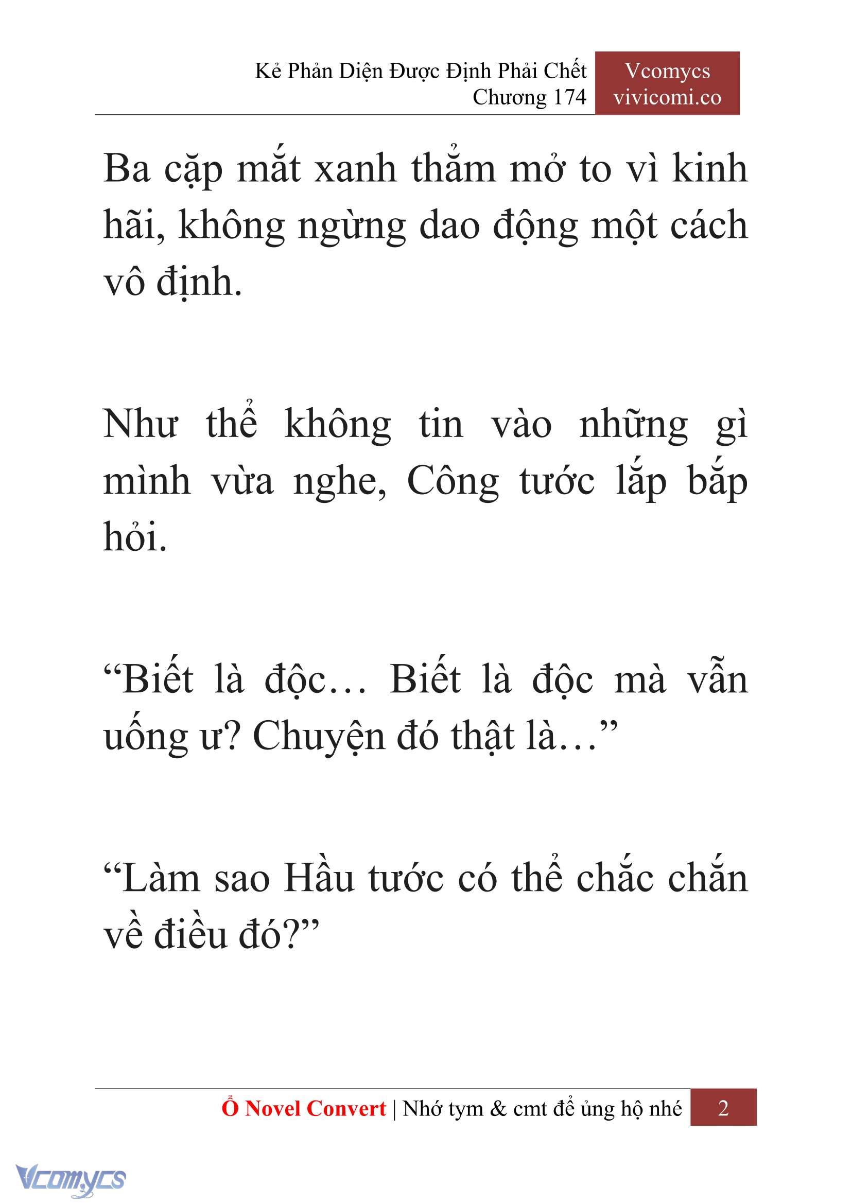 [Novel] Kẻ Phản Diện Được Định Phải Chết Chap 174 - Trang 2