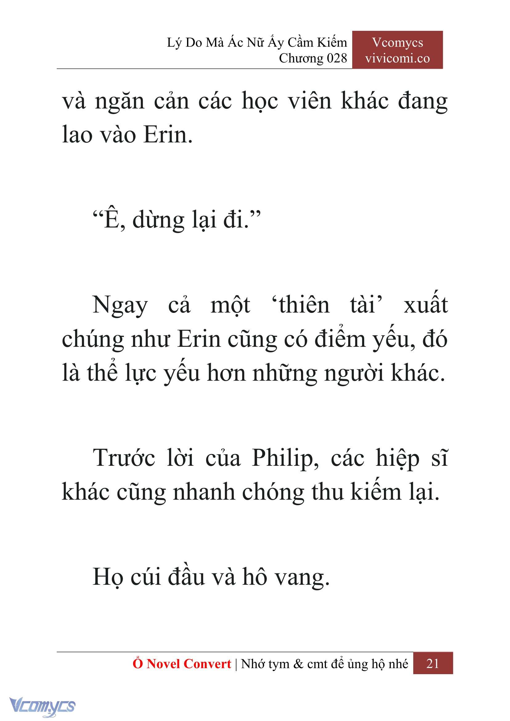 [Novel] Lý Do Mà Ác Nữ Ấy Cầm Kiếm Chap 28 - Trang 2