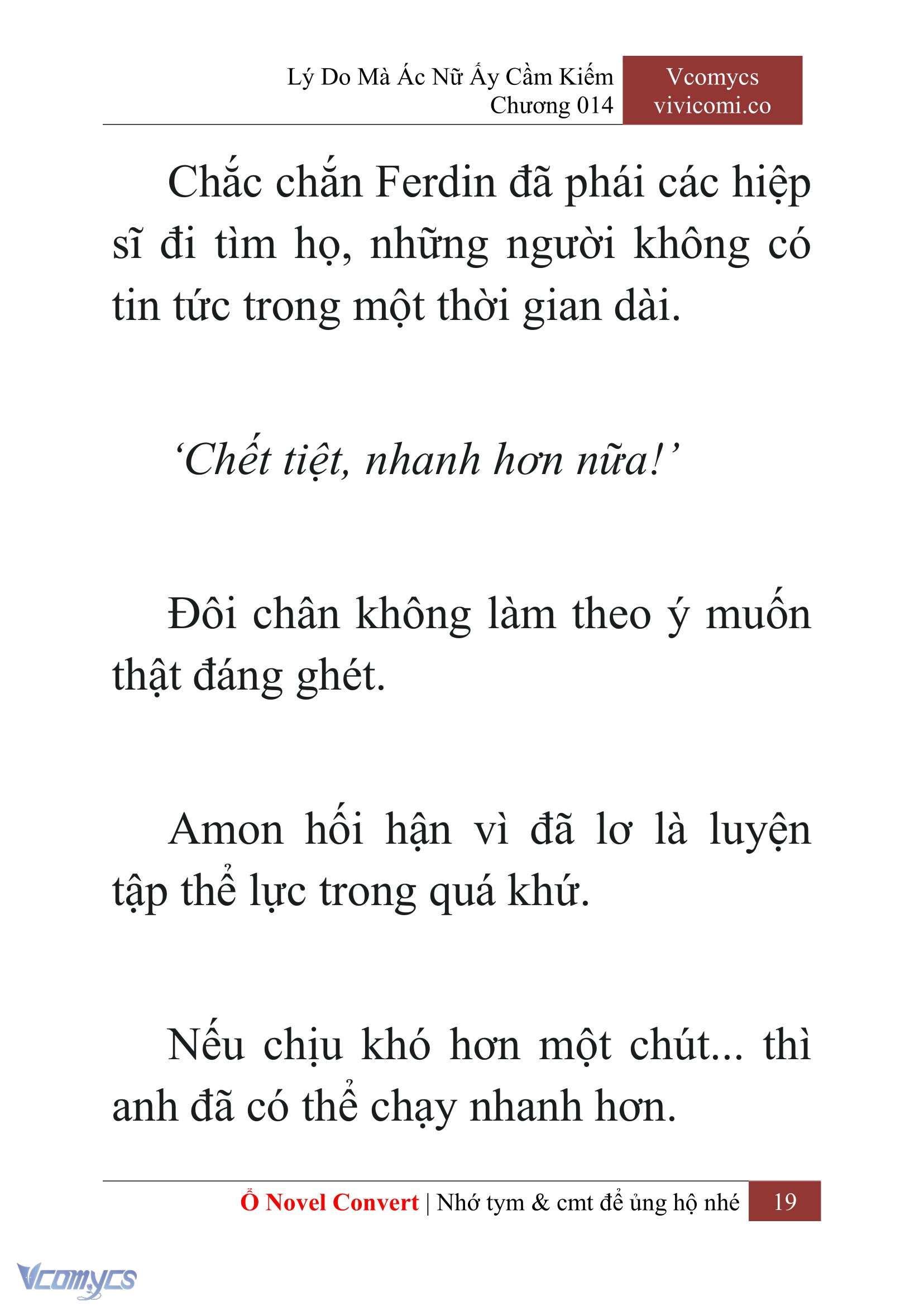 [Novel] Lý Do Mà Ác Nữ Ấy Cầm Kiếm Chap 14 - Next Chap 15