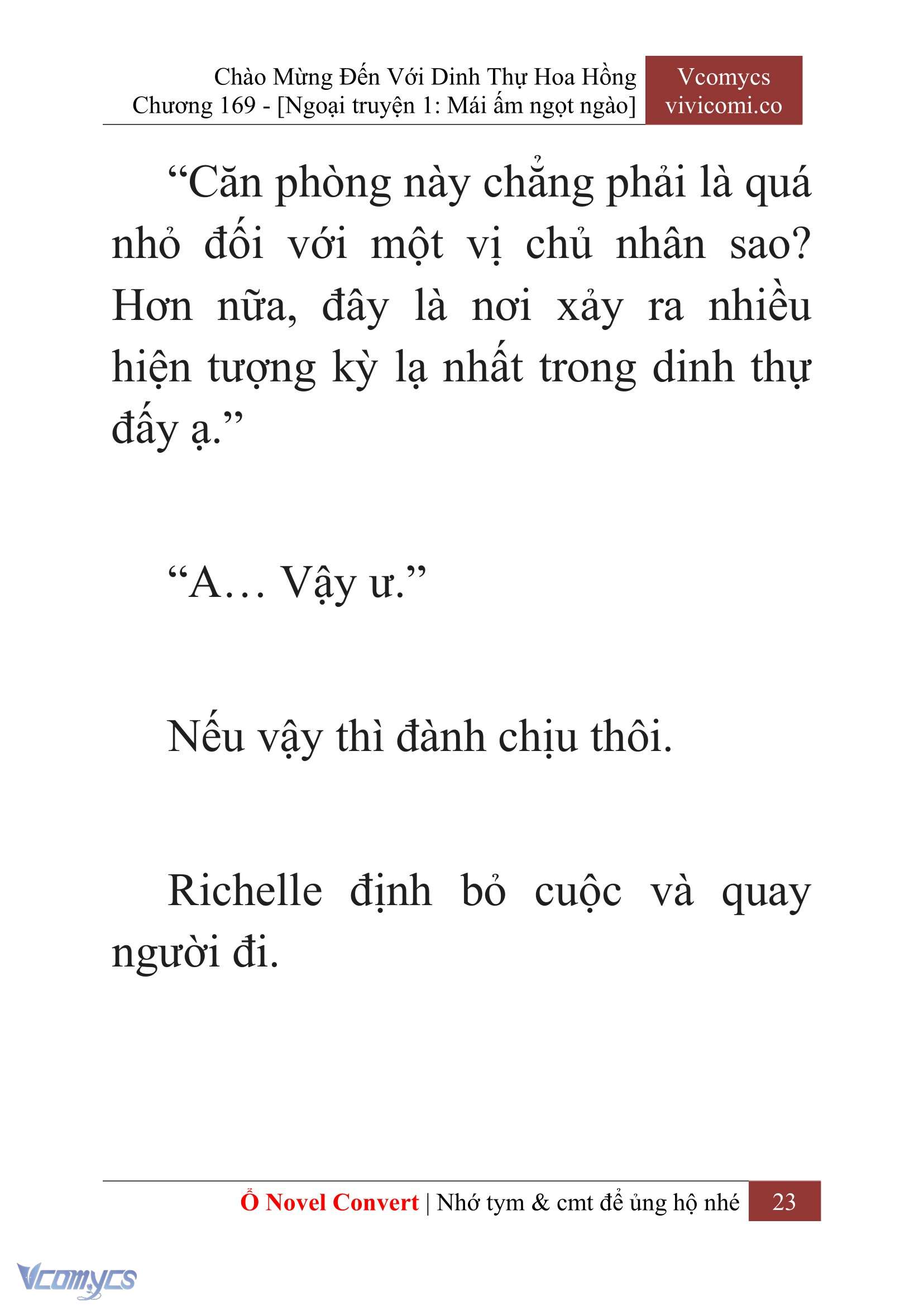 [Novel] Chào Mừng Đến Với Dinh Thự Hoa Hồng Chap 169 - Trang 2