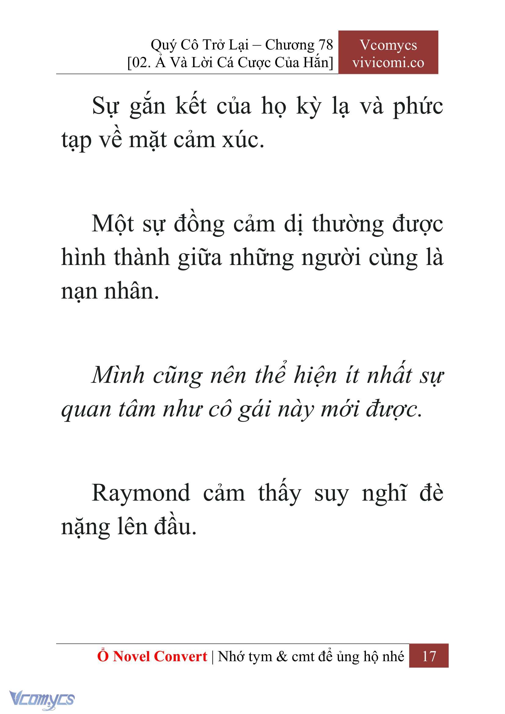 [Novel] Quý Cô Trở Lại Chap 78 - Trang 2