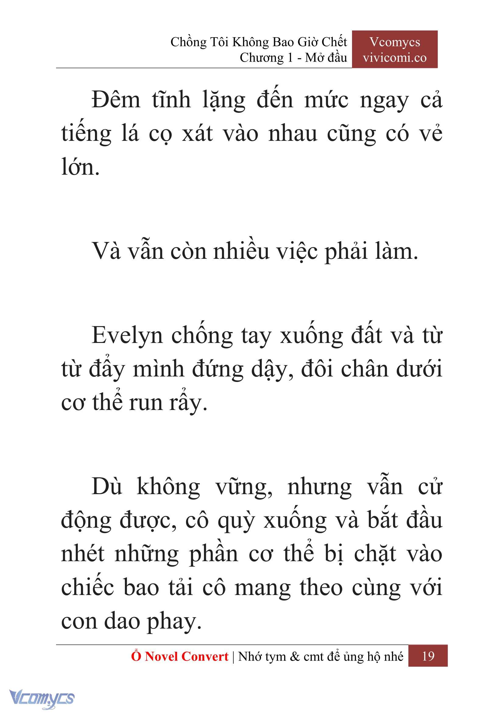[Novel] Chồng Tôi Không Bao Giờ Chết Chap 1 - Trang 2
