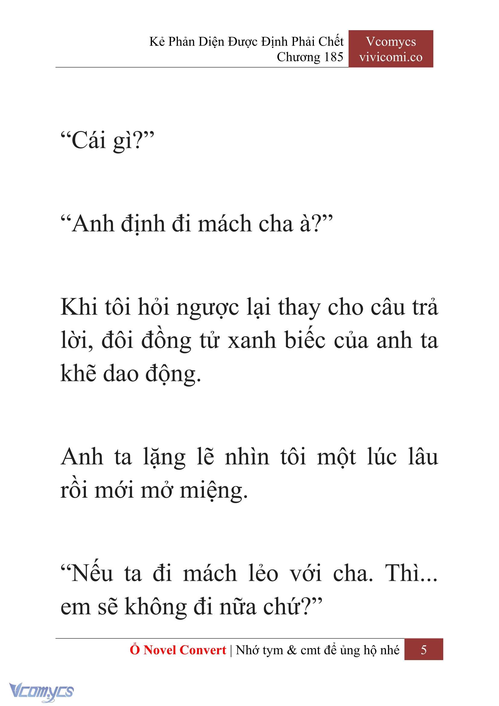 [Novel] Kẻ Phản Diện Được Định Phải Chết Chap 185 - Trang 2