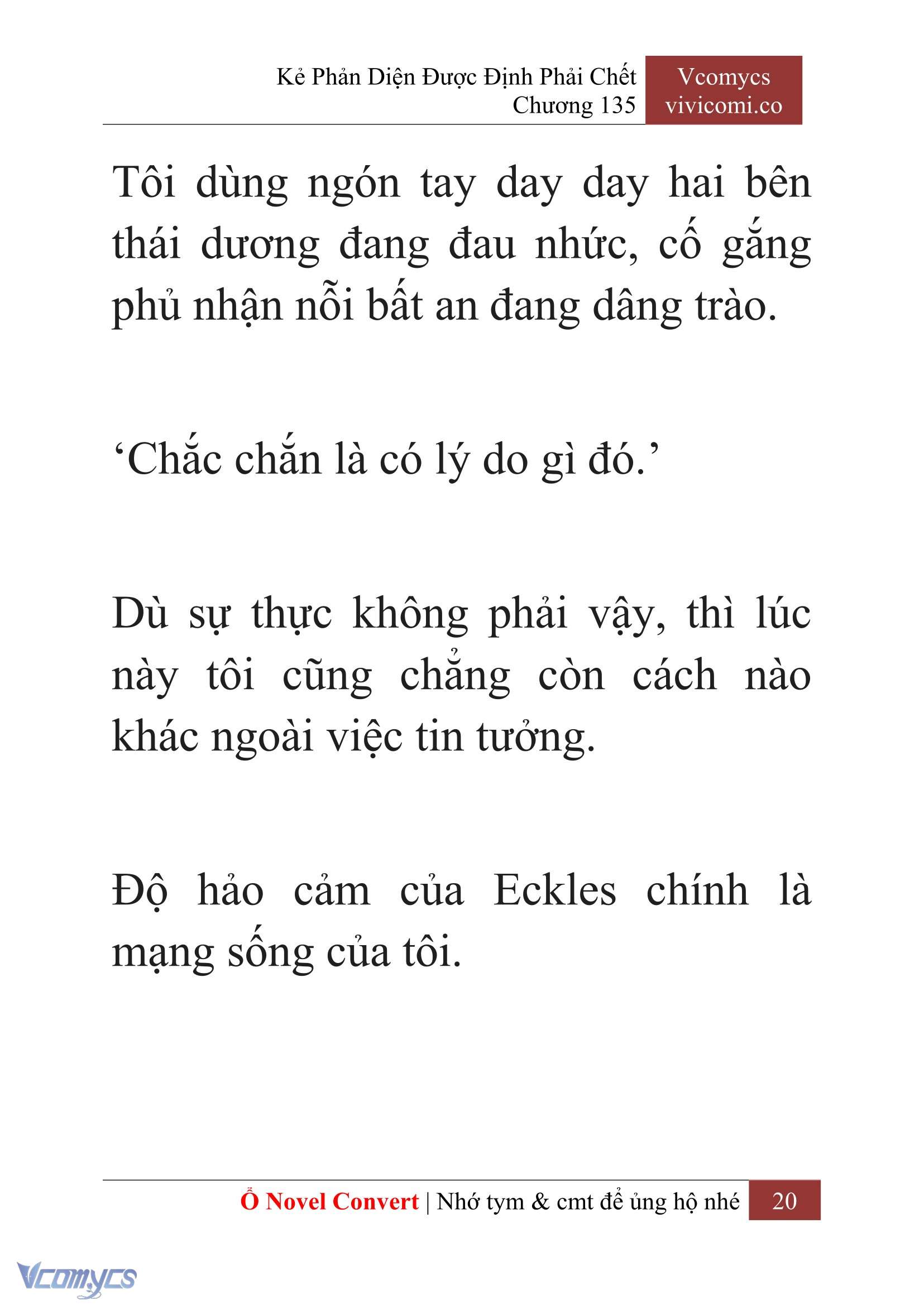 [Novel] Kẻ Phản Diện Được Định Phải Chết Chap 135 - Trang 2