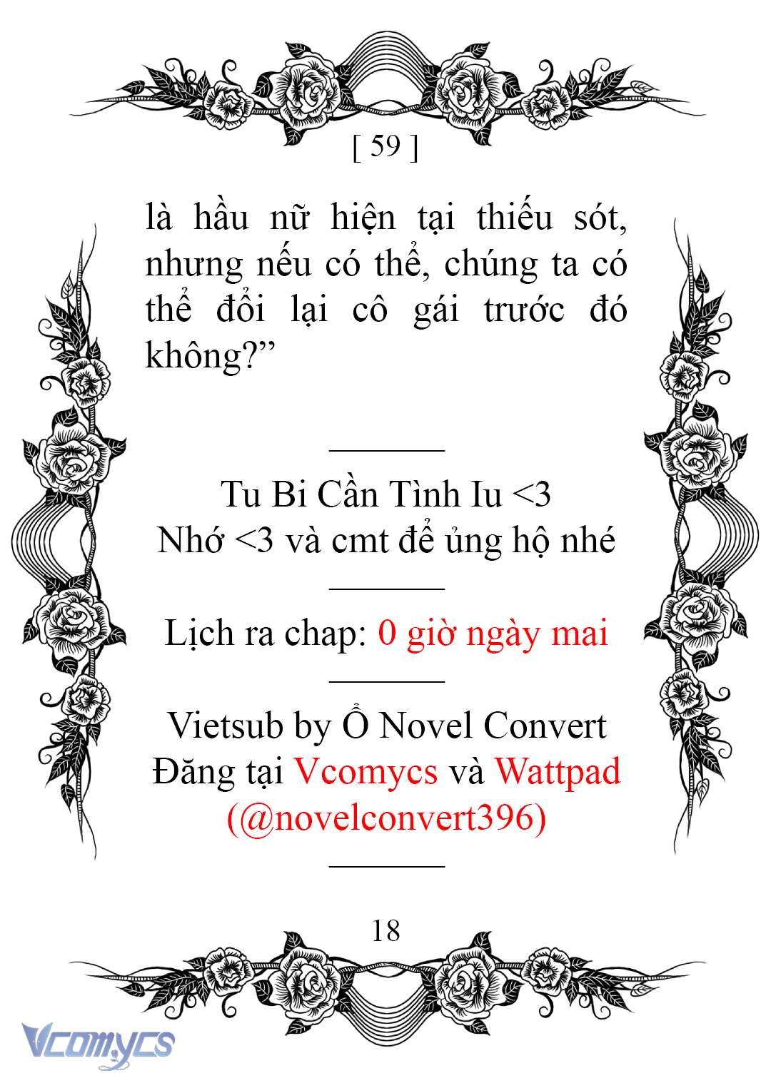 [Novel] Chào Mừng Đến Với Dinh Thự Hoa Hồng Chap 59 - Next Chap 60