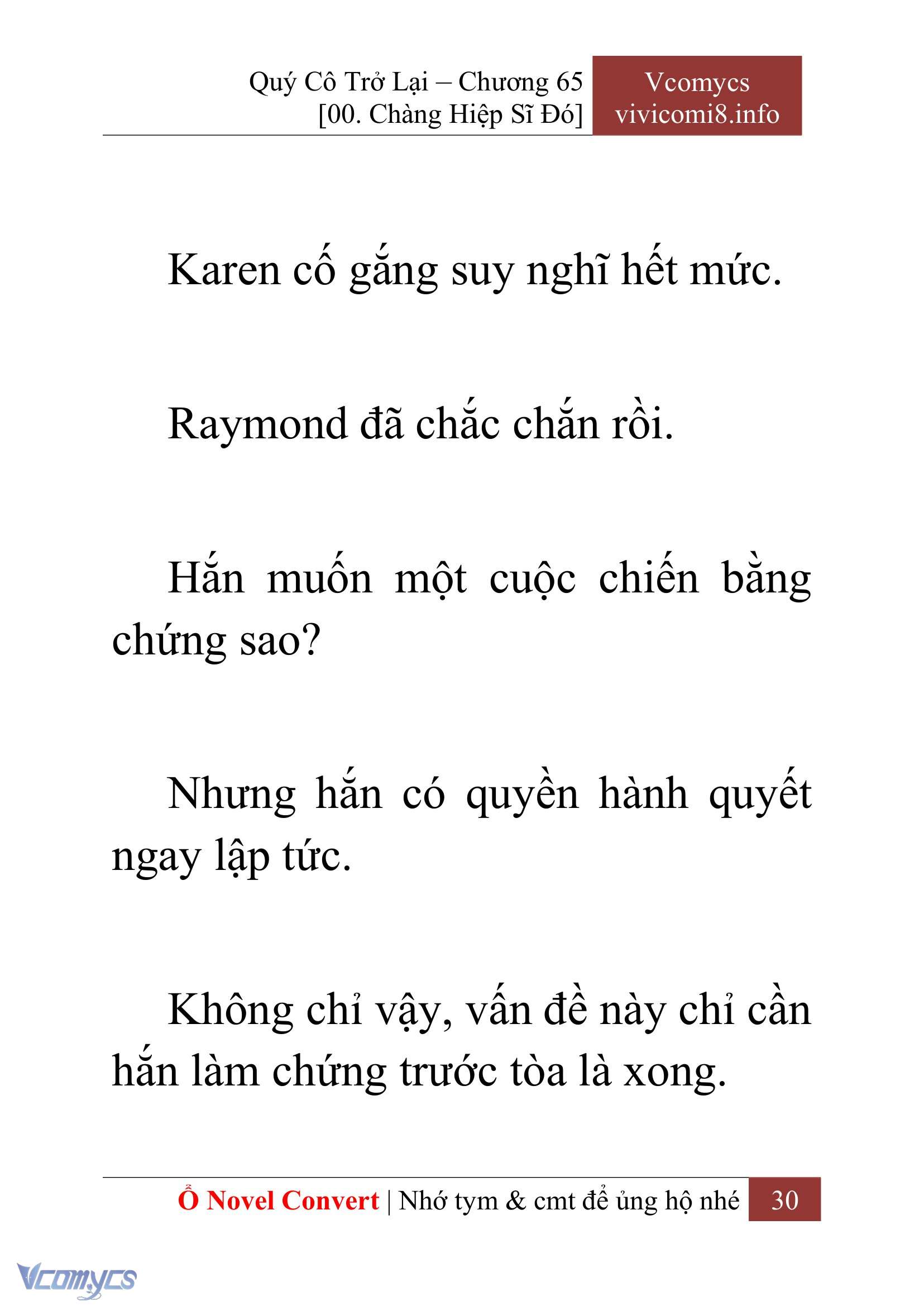 [Novel] Quý Cô Trở Lại Chap 65 - Trang 2