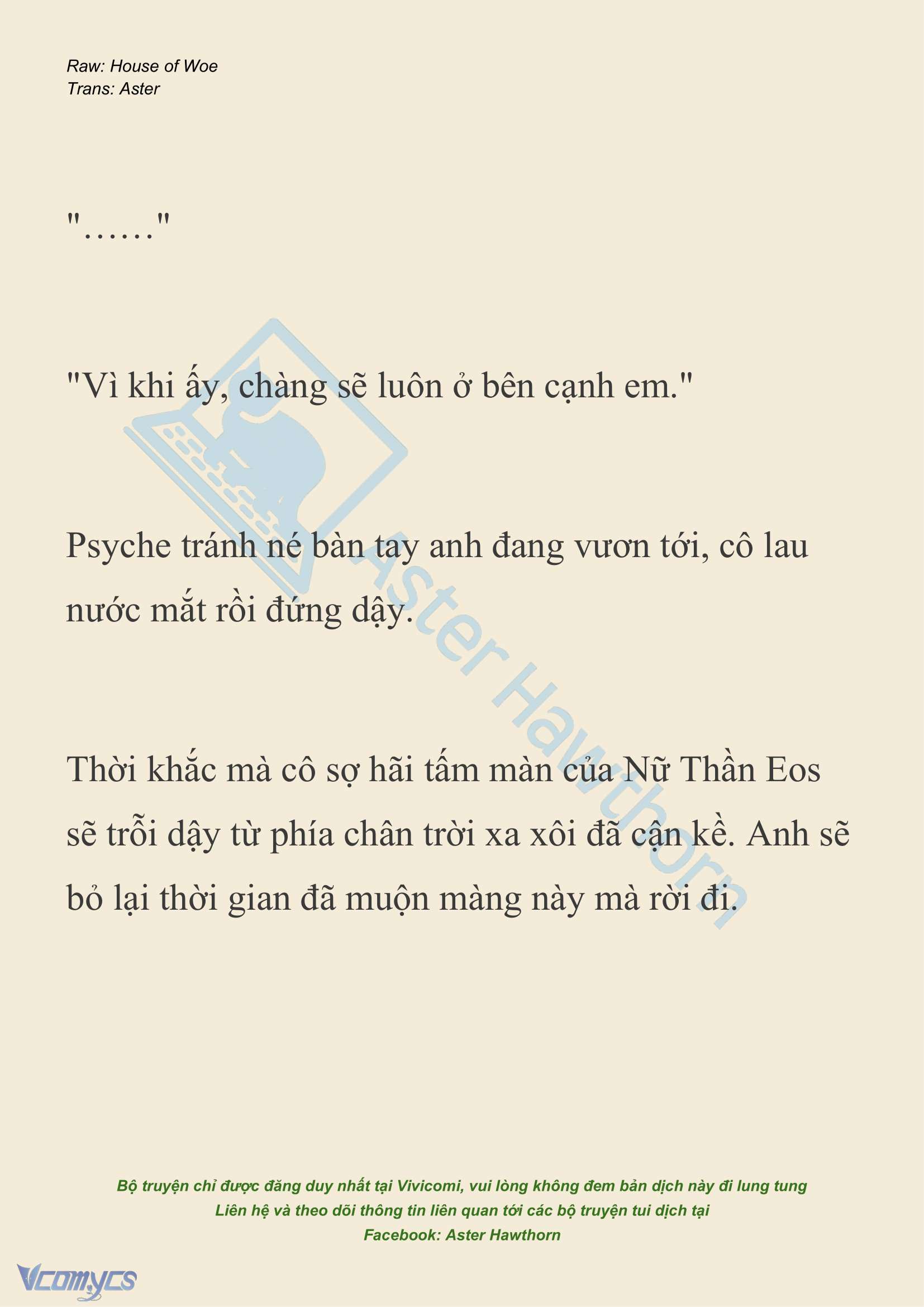 [NOVEL] Dành Cho Các Nữ Thần: Dành cho Psyche Chap 24 - Trang 2