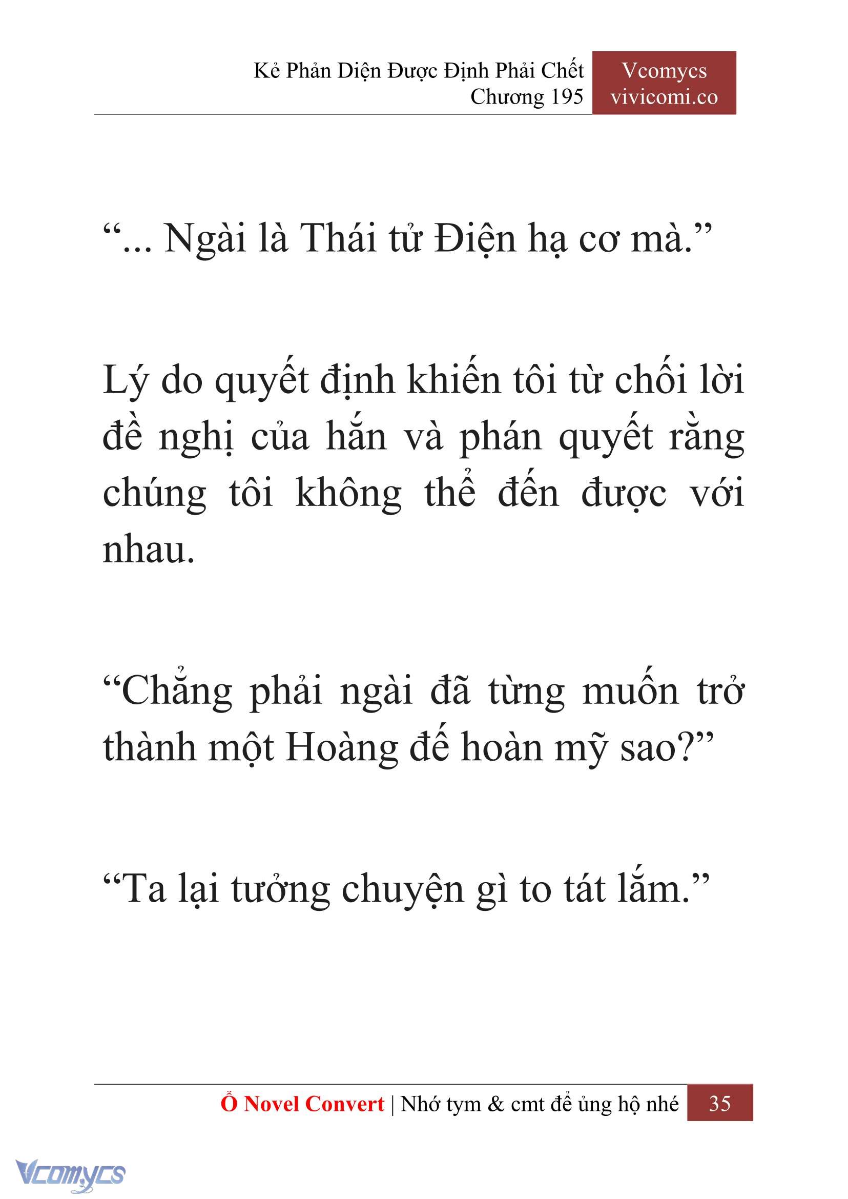 [Novel] Kẻ Phản Diện Được Định Phải Chết Chap 195 - Trang 2