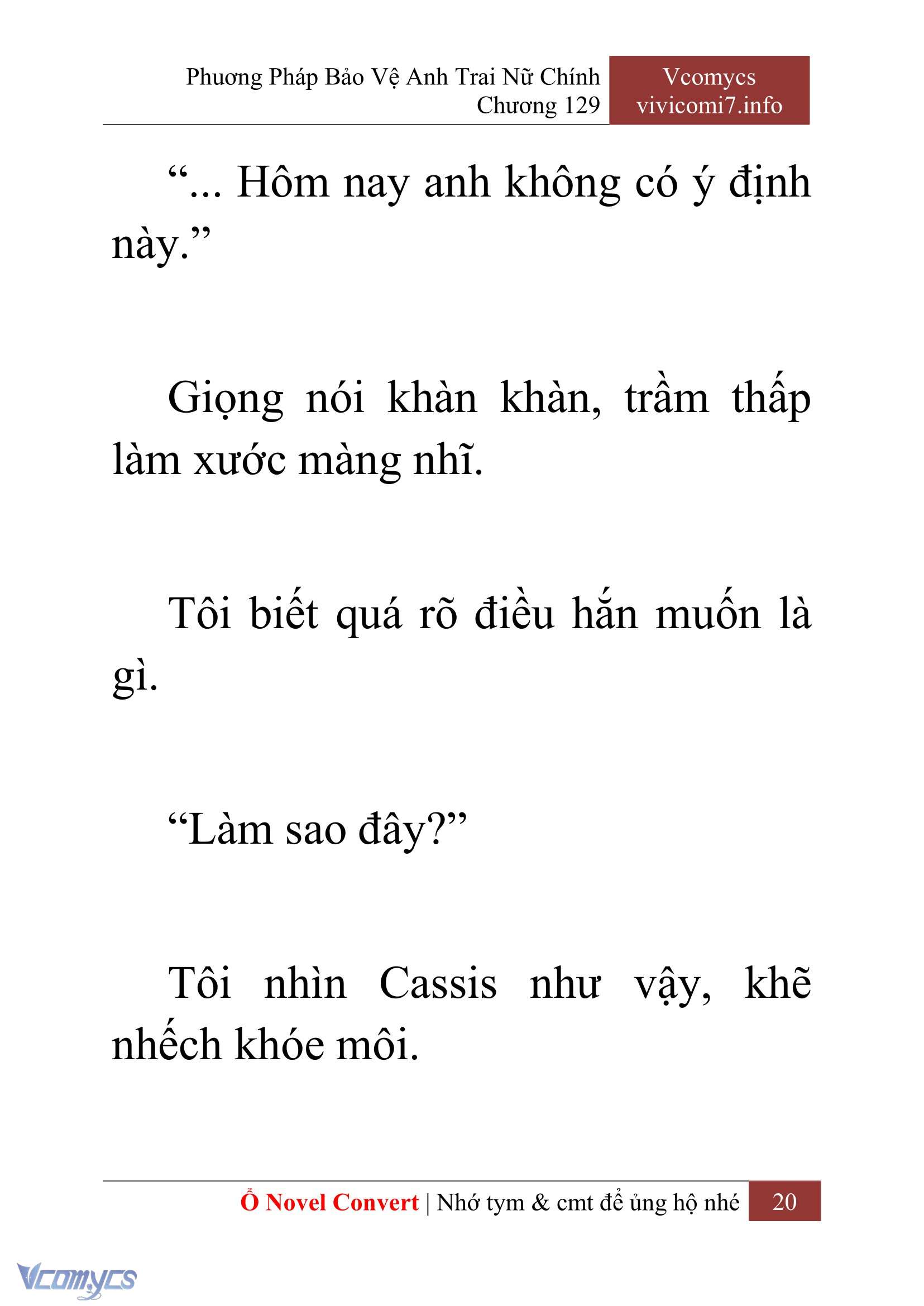 [Novel] Phương Pháp Bảo Vệ Anh Trai Nữ Chính Chap 129 - Trang 2