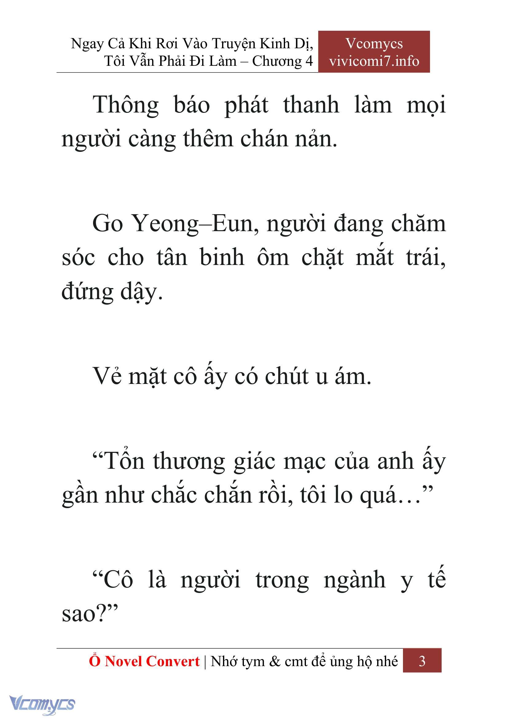 [Novel] Ngay Cả Khi Rơi Vào Truyện Kinh Dị, Tôi Vẫn Phải Đi Làm Chap 4 - Trang 2