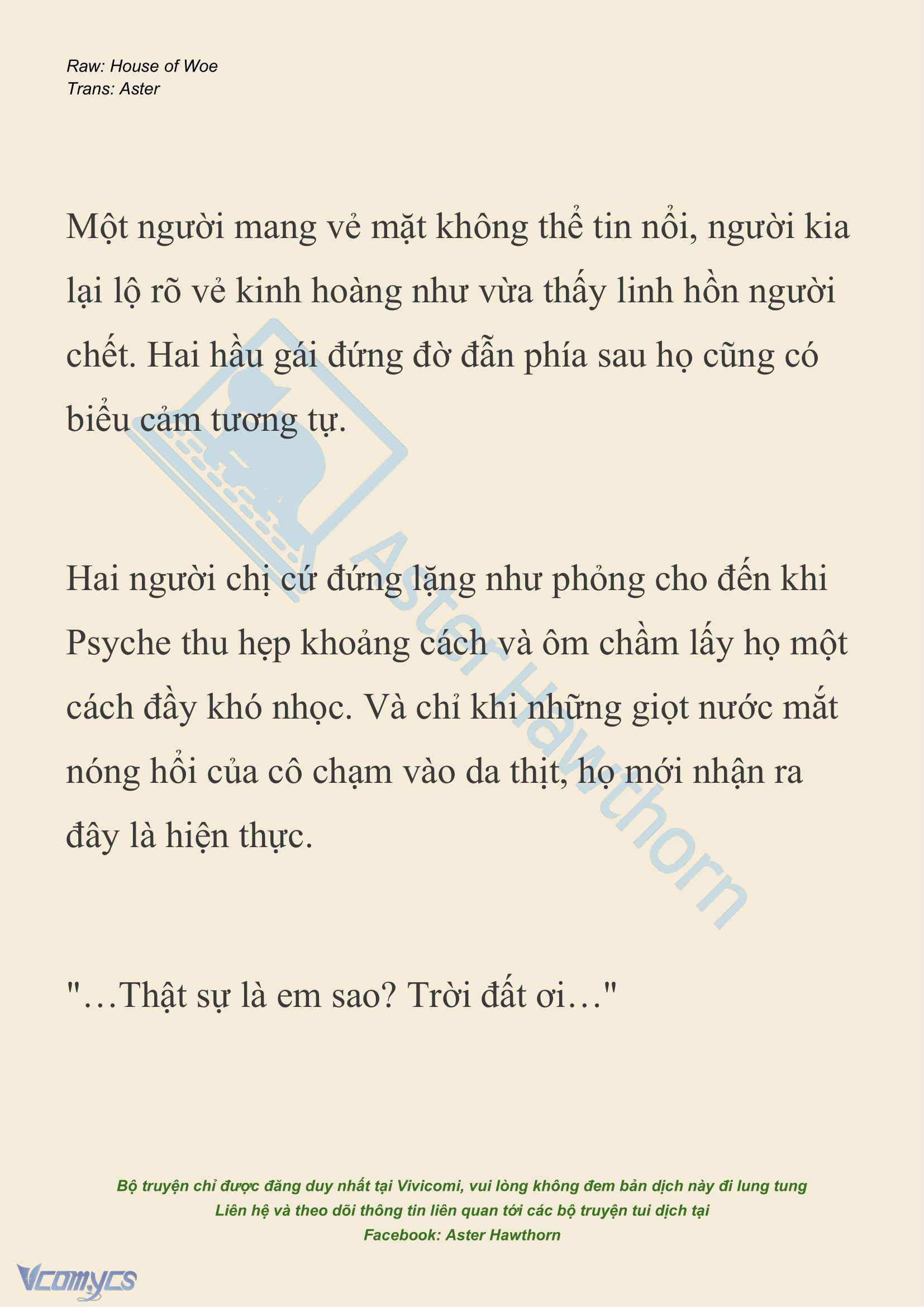 [NOVEL] Dành Cho Các Nữ Thần: Dành cho Psyche Chap 31 - Trang 2