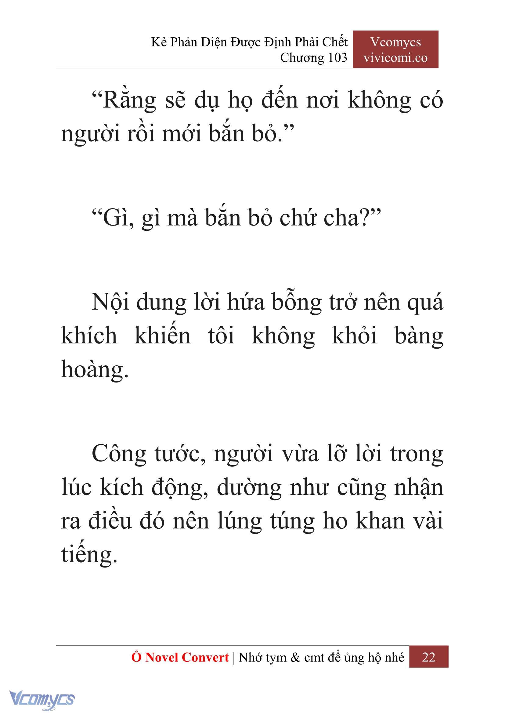 [Novel] Kẻ Phản Diện Được Định Phải Chết Chap 103 - Next Chap 104