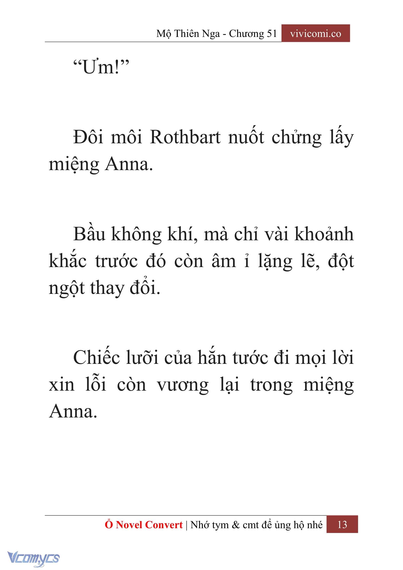 [Novel] Mộ Thiên Nga Chap 51 - Trang 2
