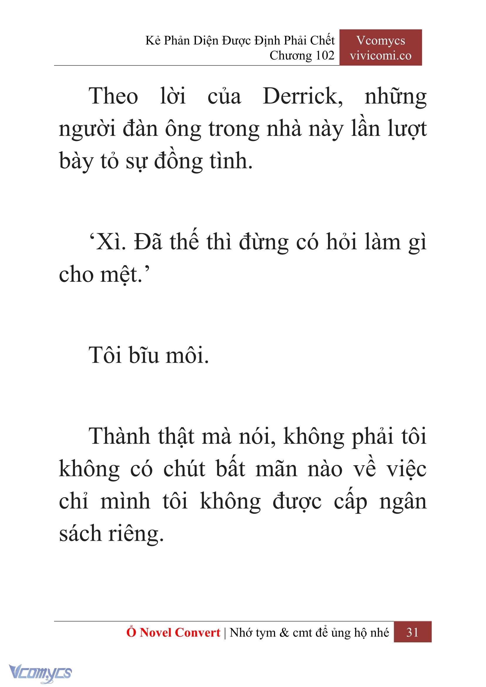 [Novel] Kẻ Phản Diện Được Định Phải Chết Chap 102 - Trang 2