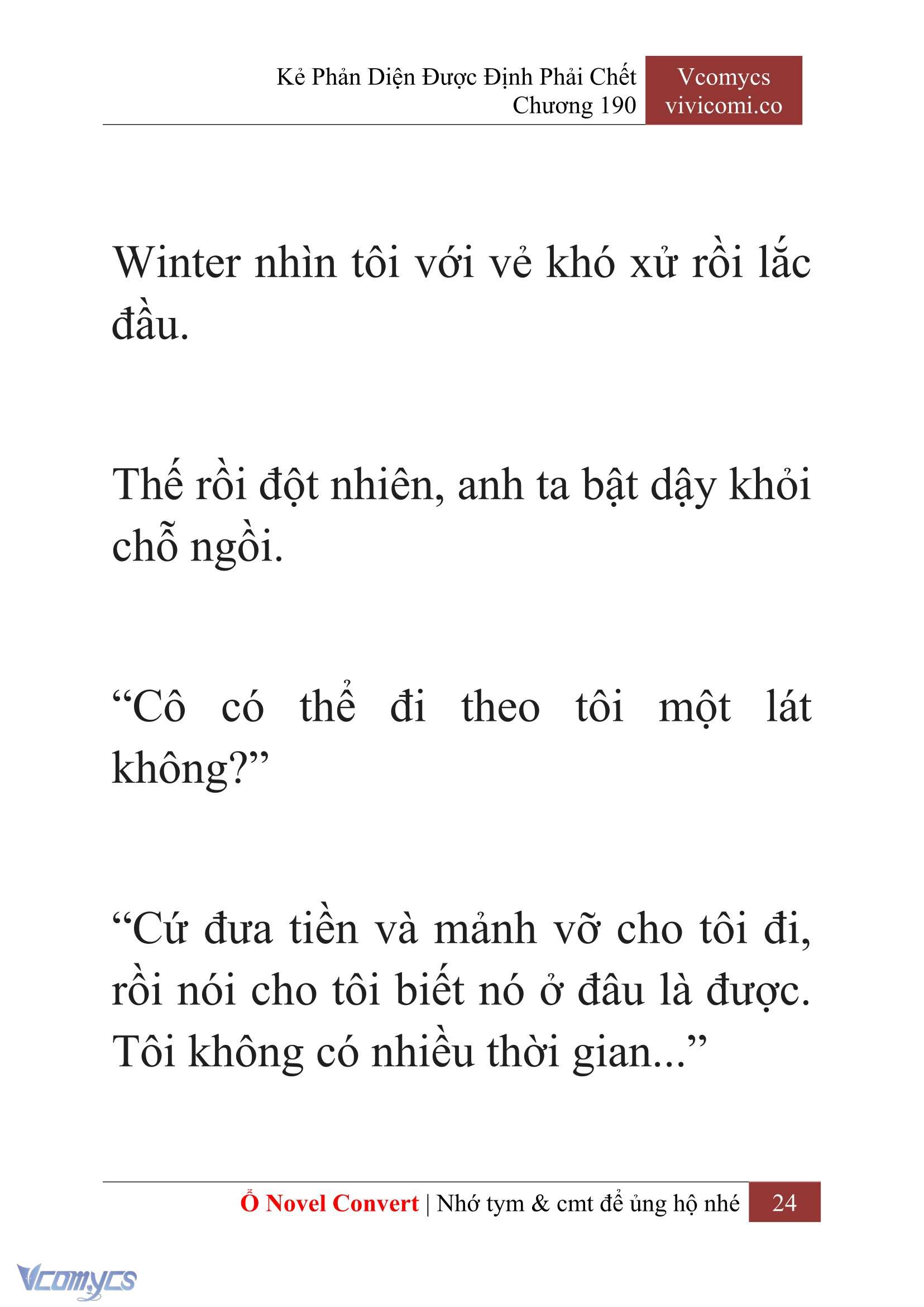 [Novel] Kẻ Phản Diện Được Định Phải Chết Chap 190 - Trang 2