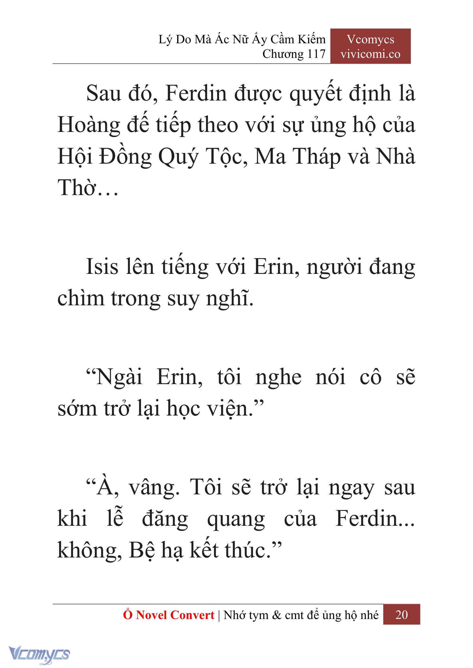 [Novel] Lý Do Mà Ác Nữ Ấy Cầm Kiếm Chap 117 - Trang 2
