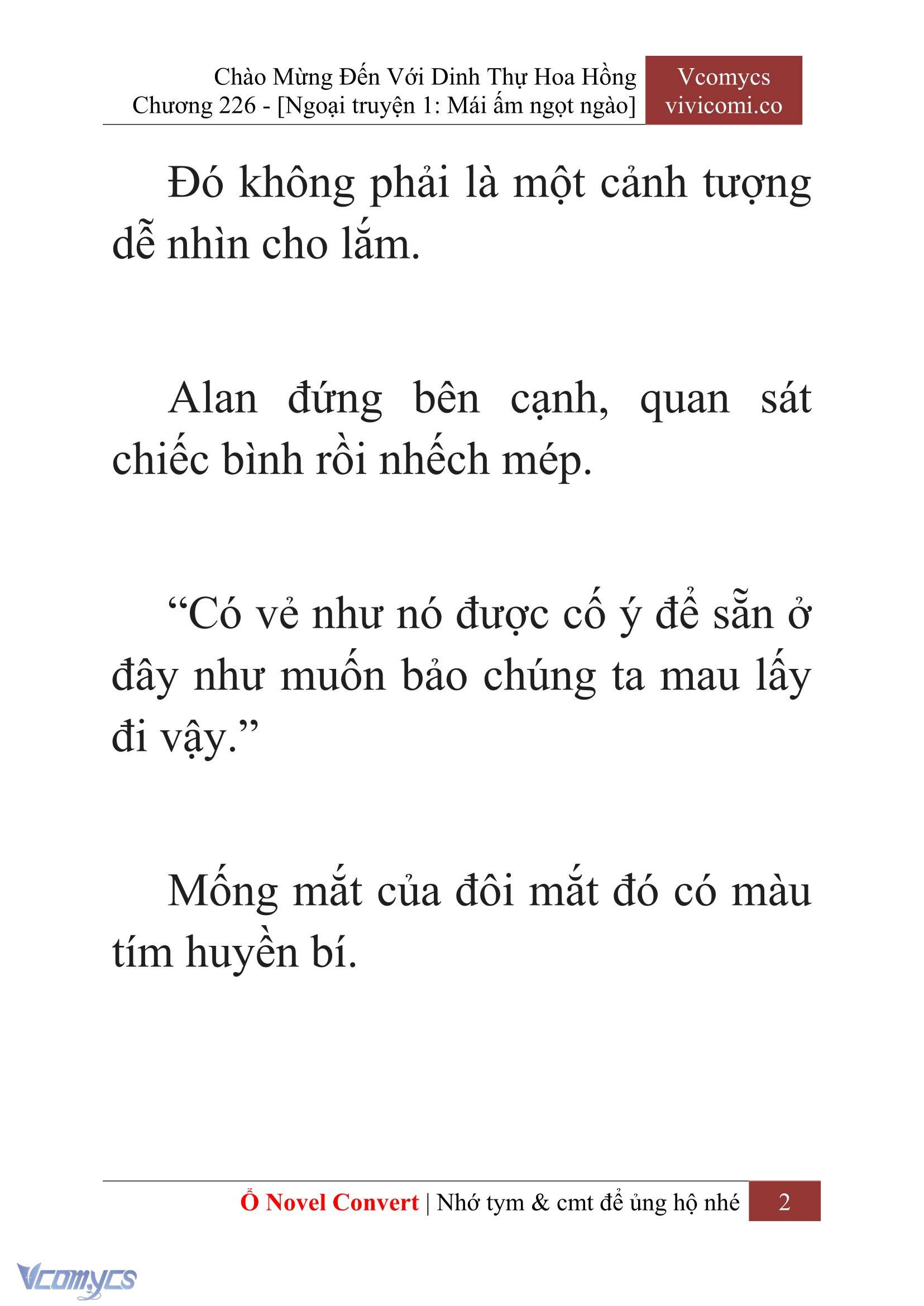 [Novel] Chào Mừng Đến Với Dinh Thự Hoa Hồng Chap 226 - Trang 2